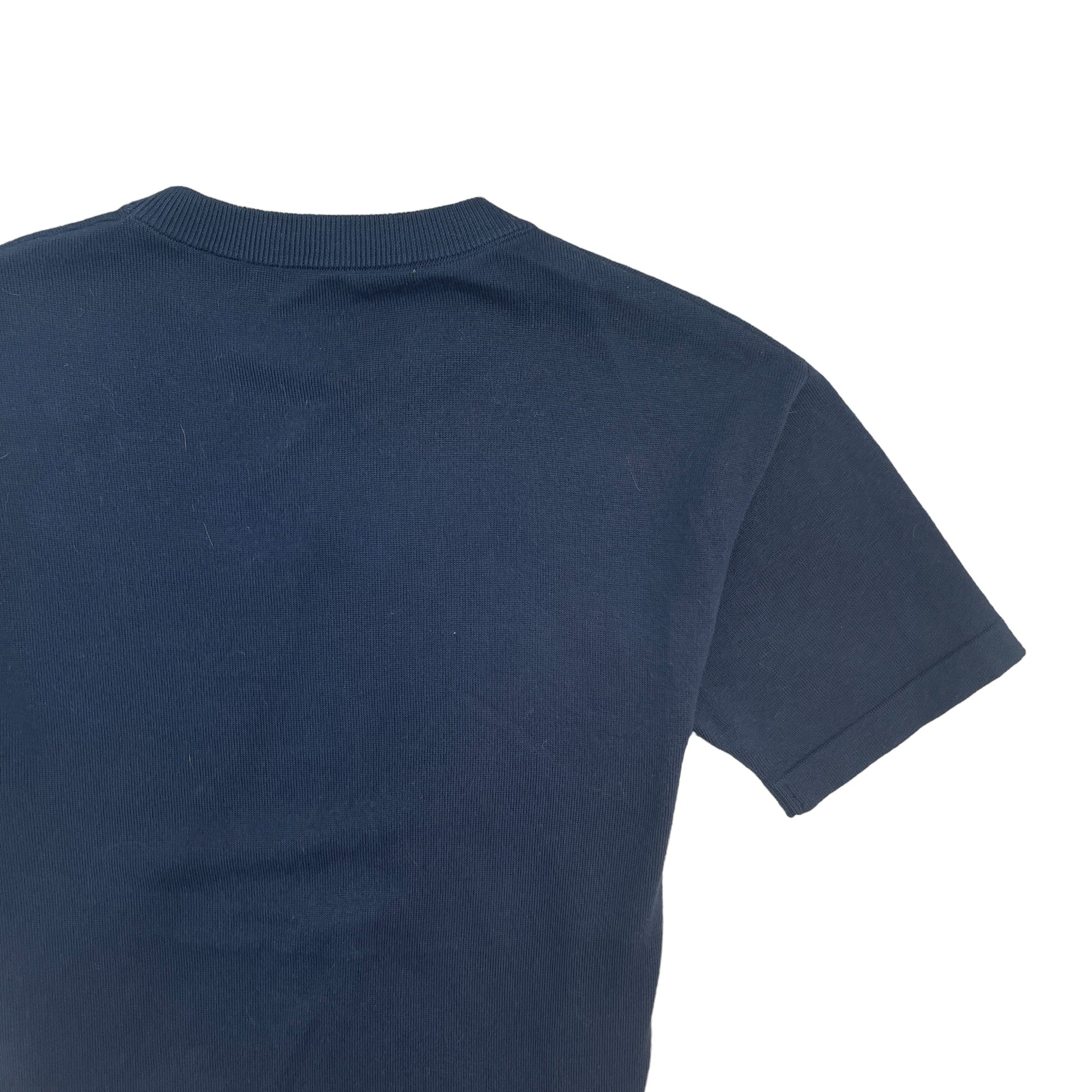 Men's X Nigo Intarsia Jacquard Heart T-Shirt Navy Size XS - Image 4