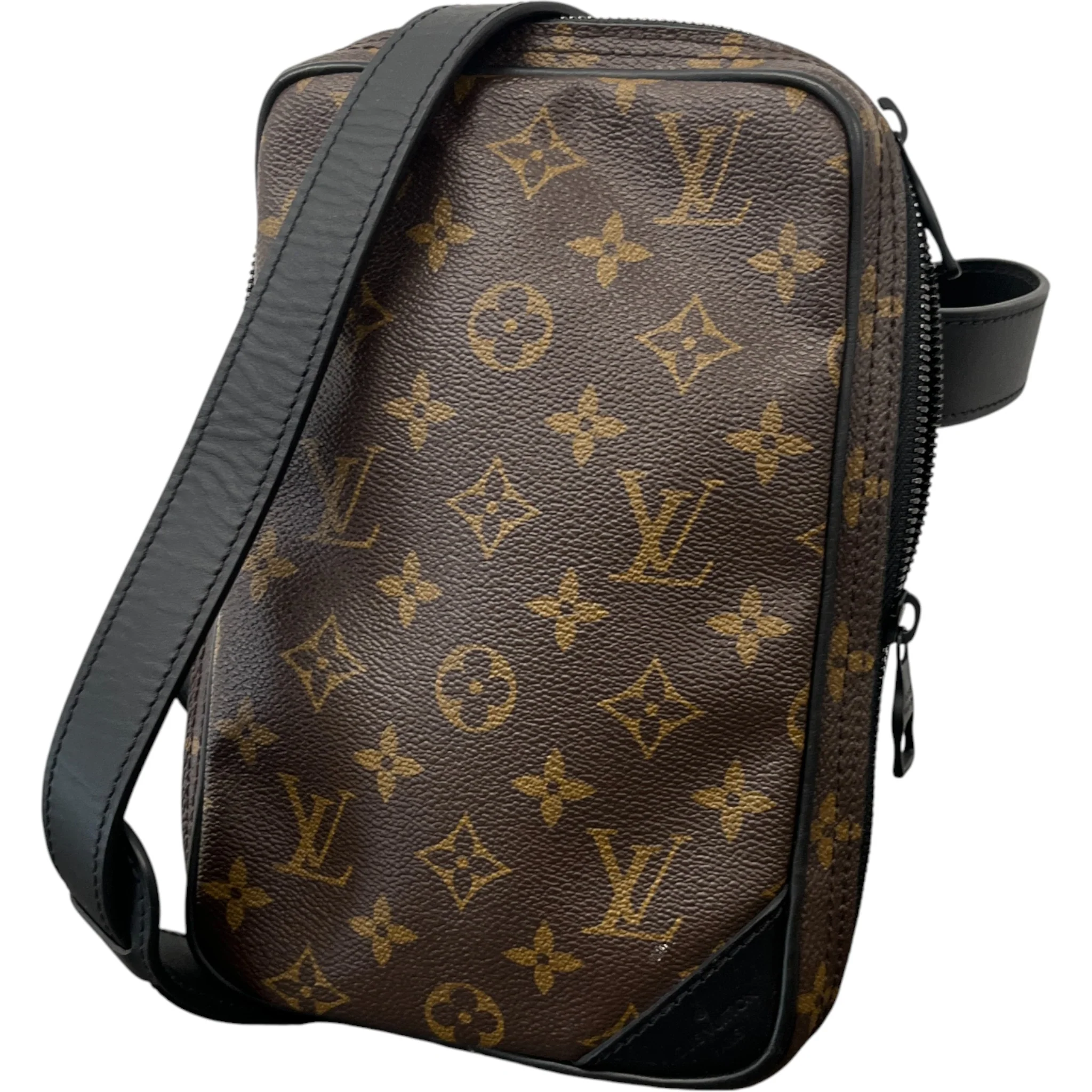 Men's X Virgil Abloh Iv Harness Utility Monogram Side Belt Bag Brown - Image 5