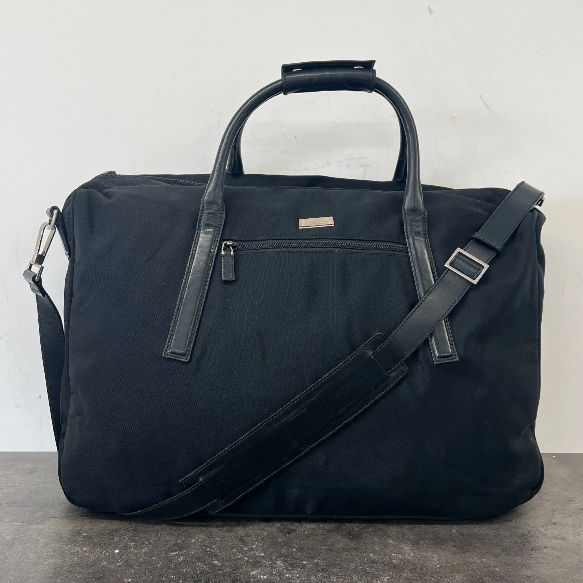 Nylon Travel Bag Black - Image 9
