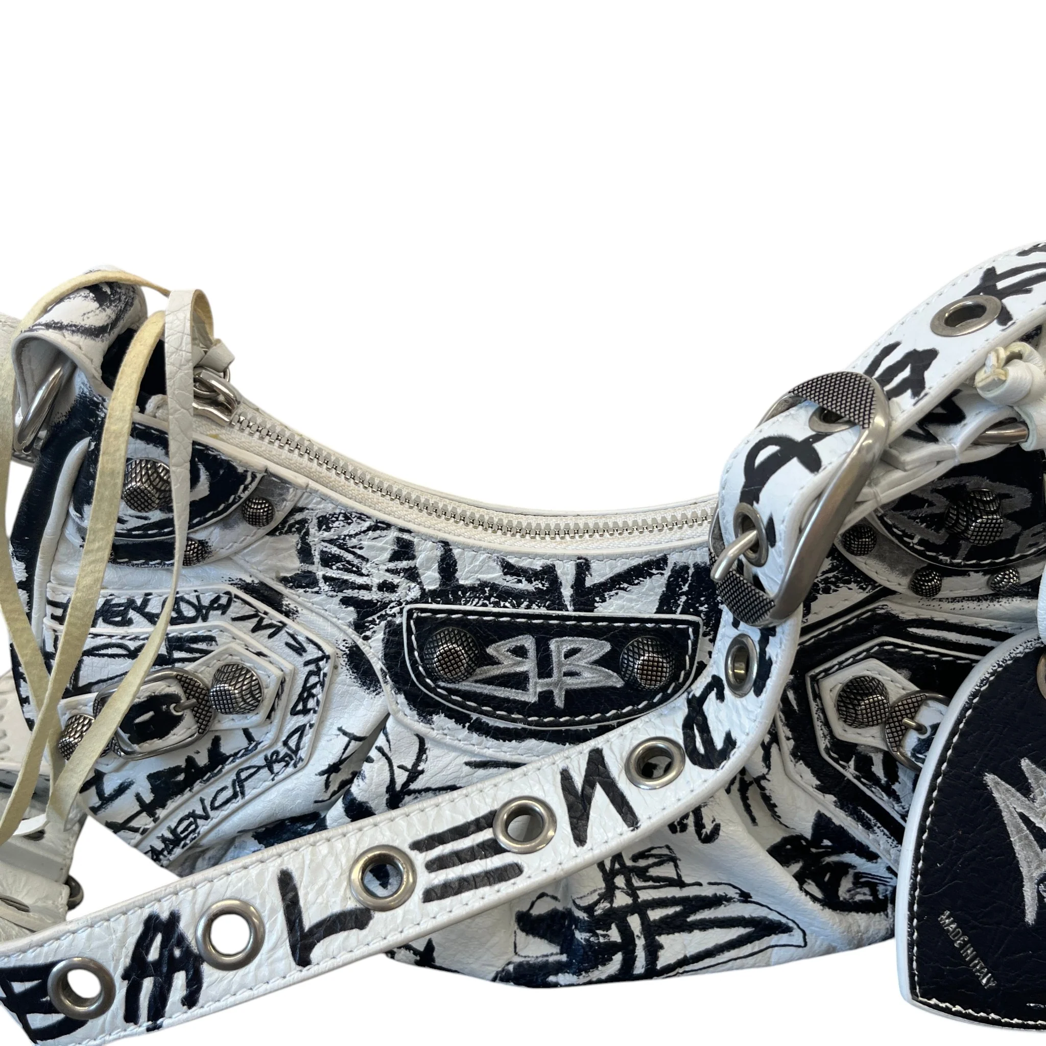 Women's 2022 Graffiti Le Cagole Bag White - Image 10