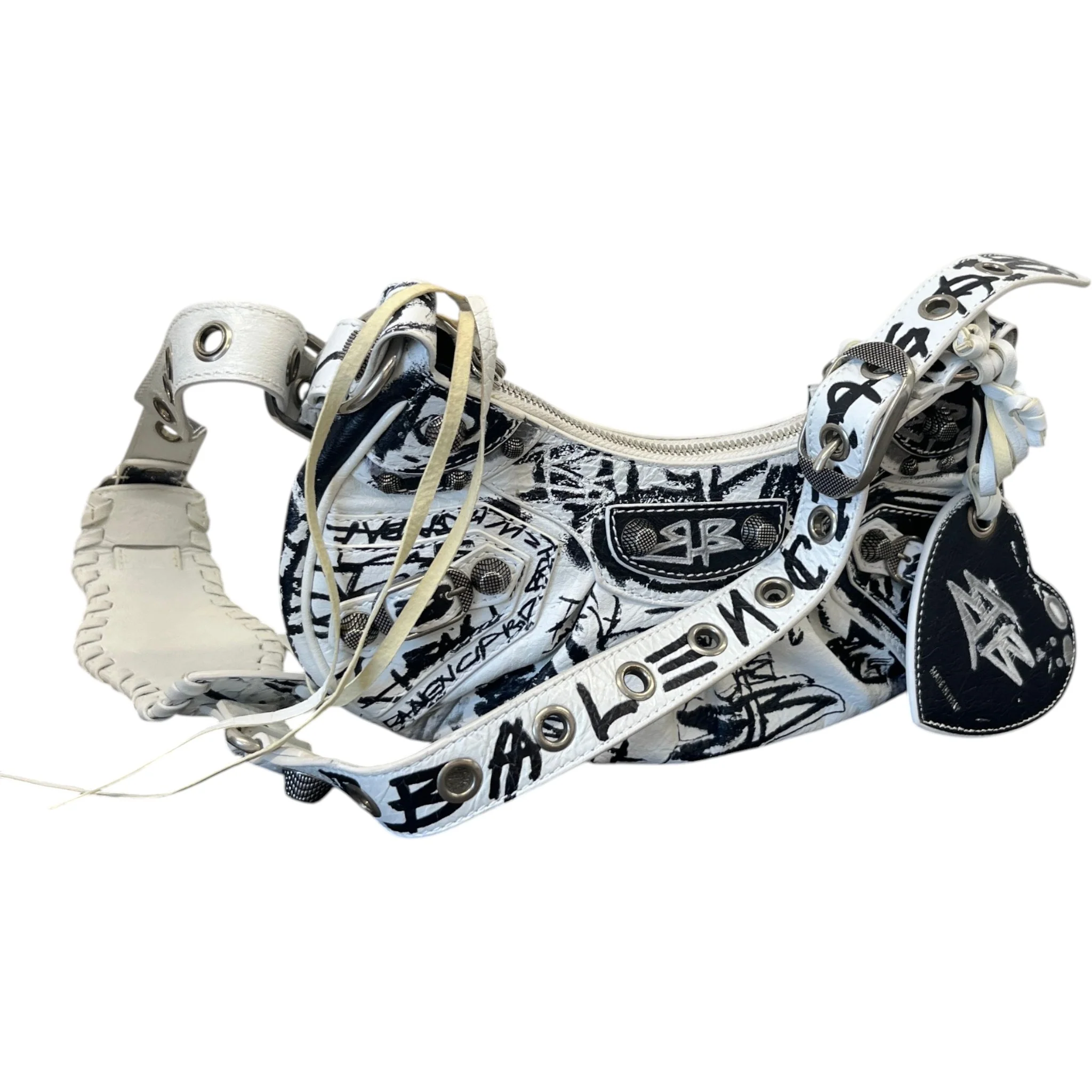 Women's 2022 Graffiti Le Cagole Bag White - Image 5