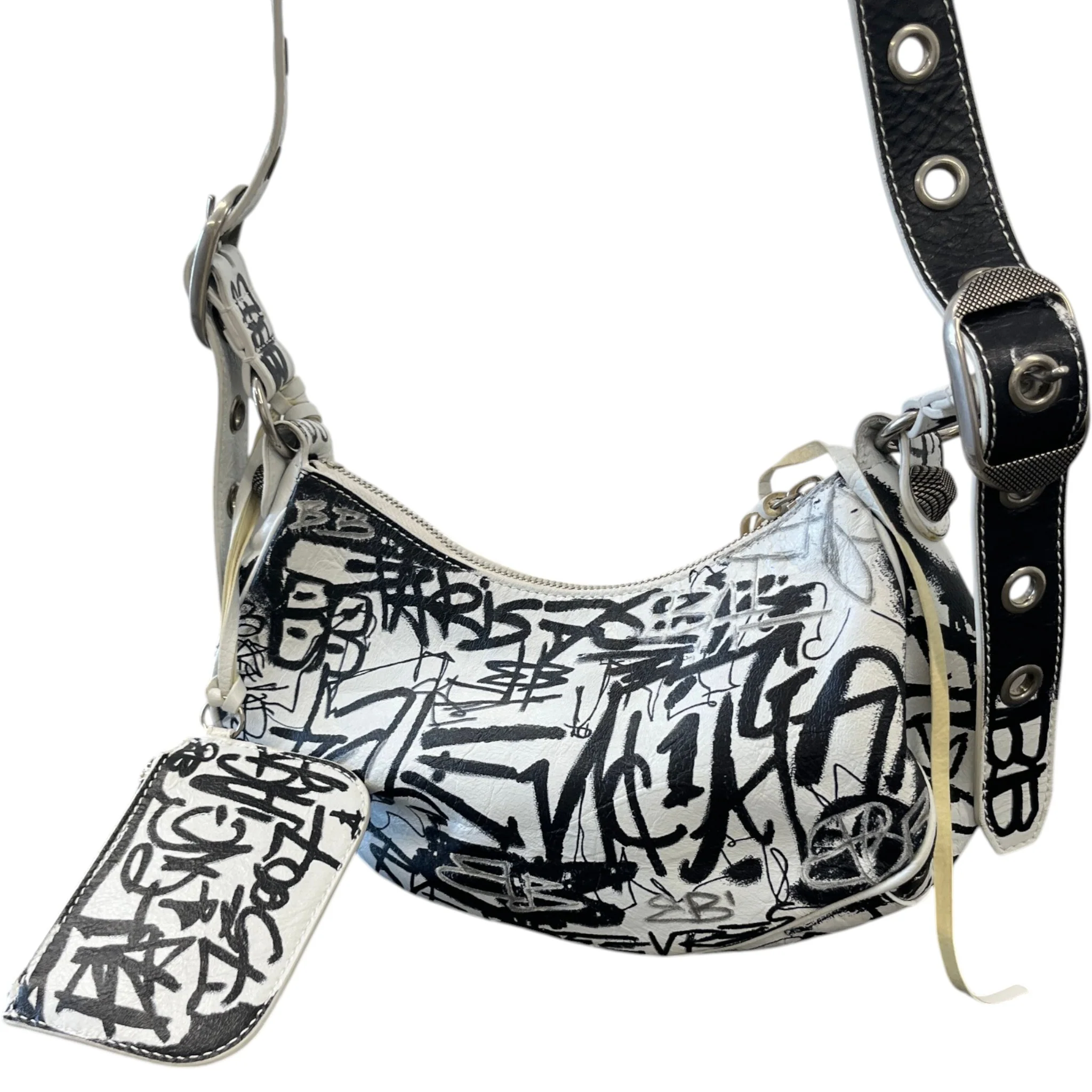Women's 2022 Graffiti Le Cagole Bag White - Image 9