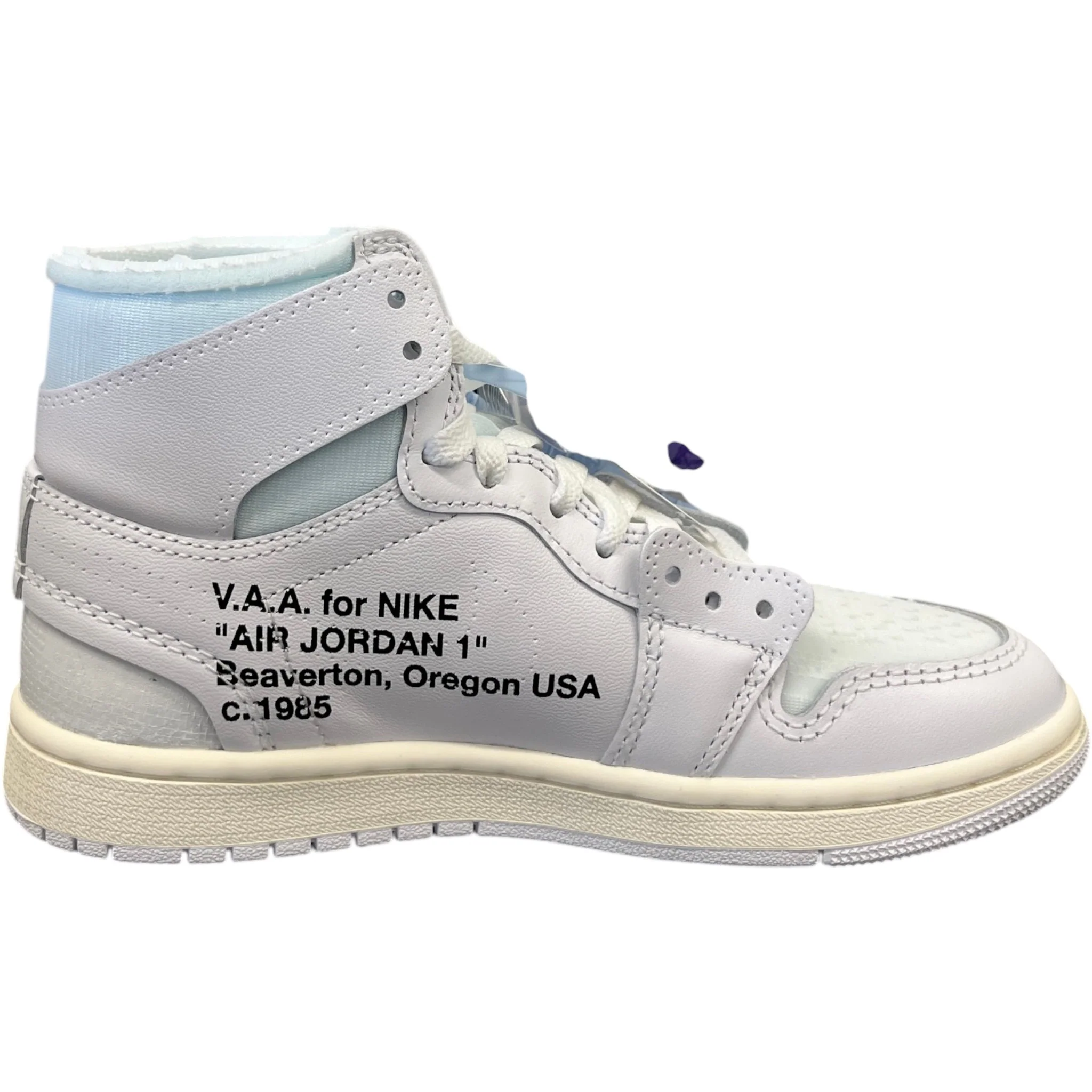 Women's Air Jordan 1 High Og X V.A.A. High Trainers White Size EU 37.5 / UK 4.5 - Image 4