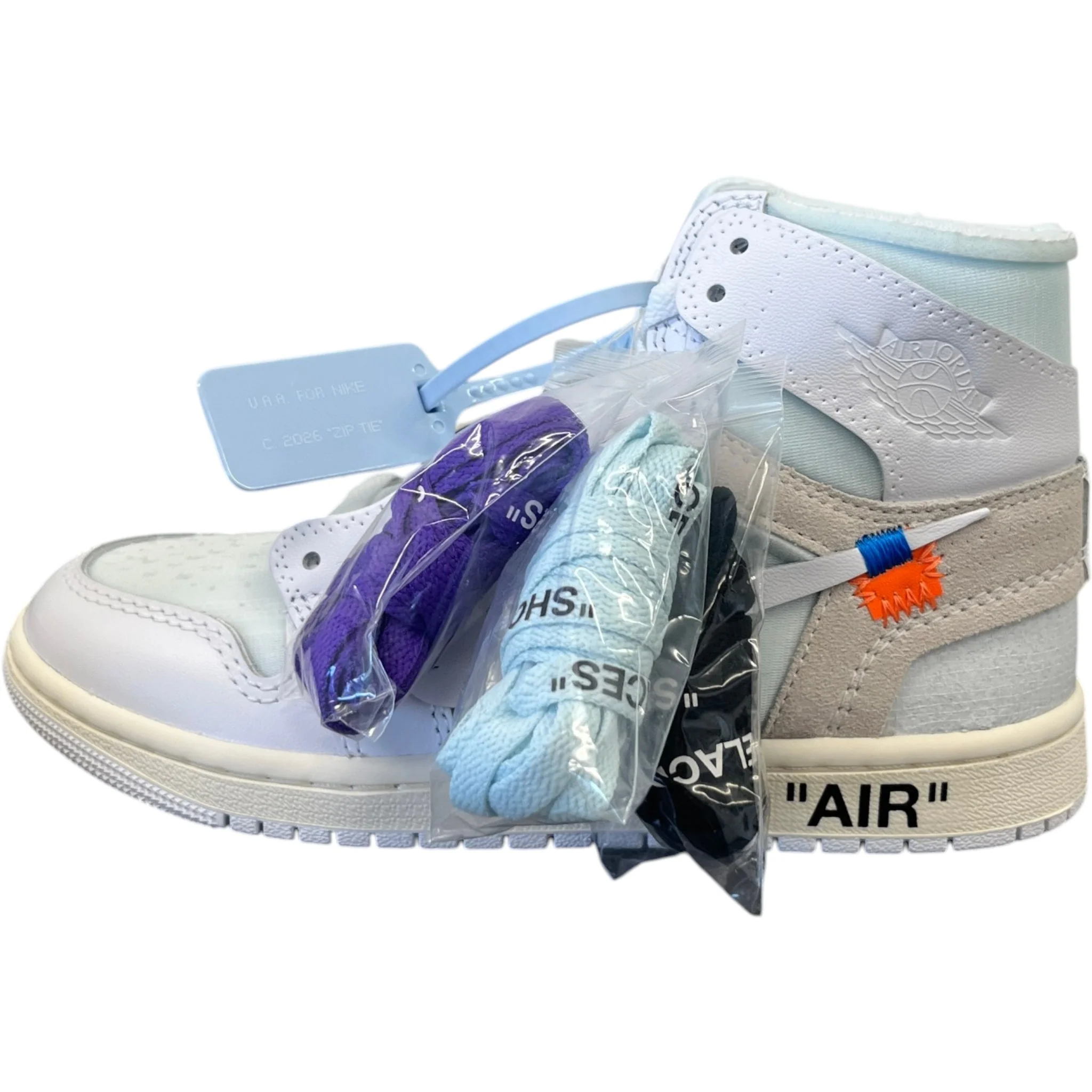 Women's Air Jordan 1 High Og X V.A.A. High Trainers White Size EU 37.5 / UK 4.5 - Image 5