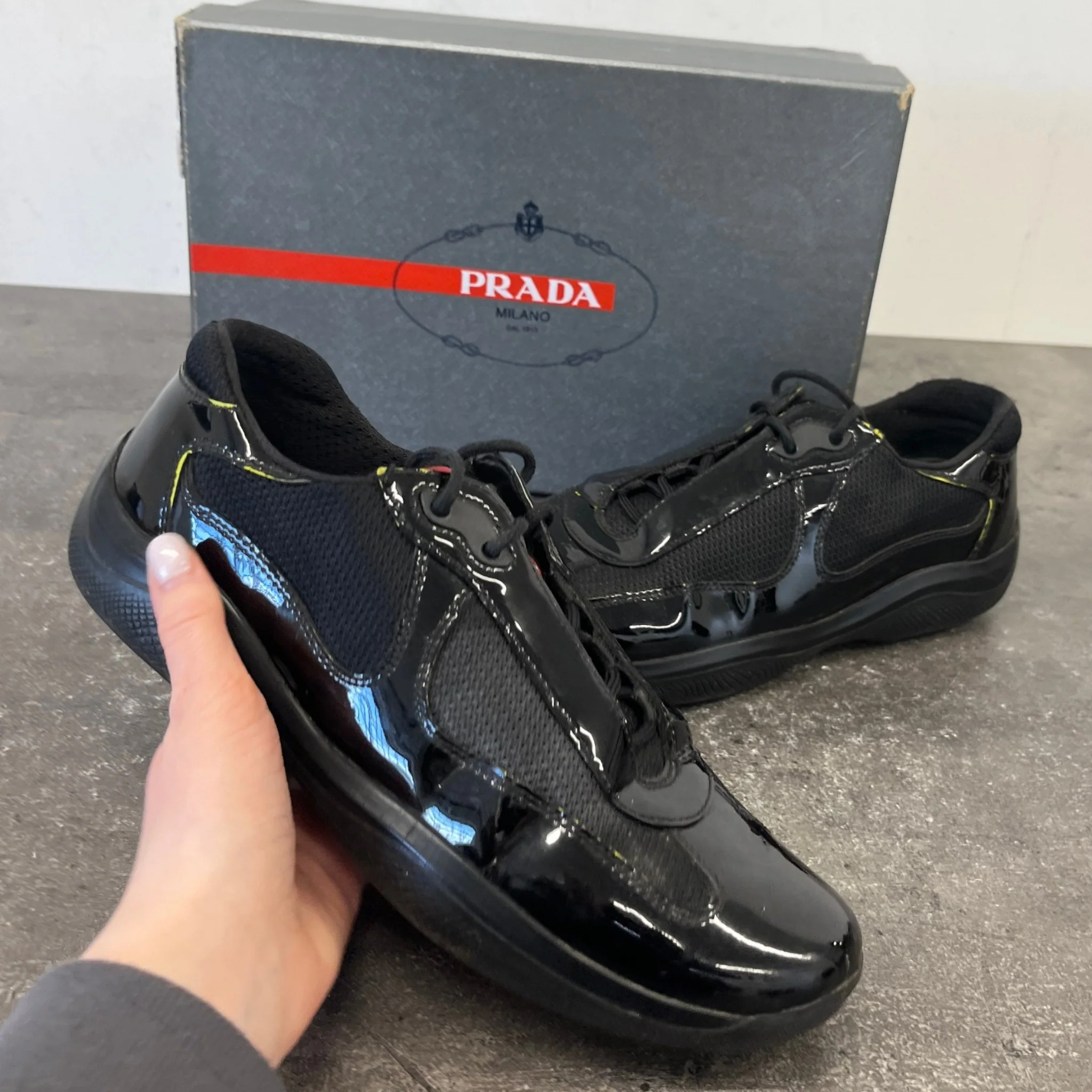 Women's America'S Cup Low Trainers Black Size EU 38.5 / UK 5.5 - Image 12