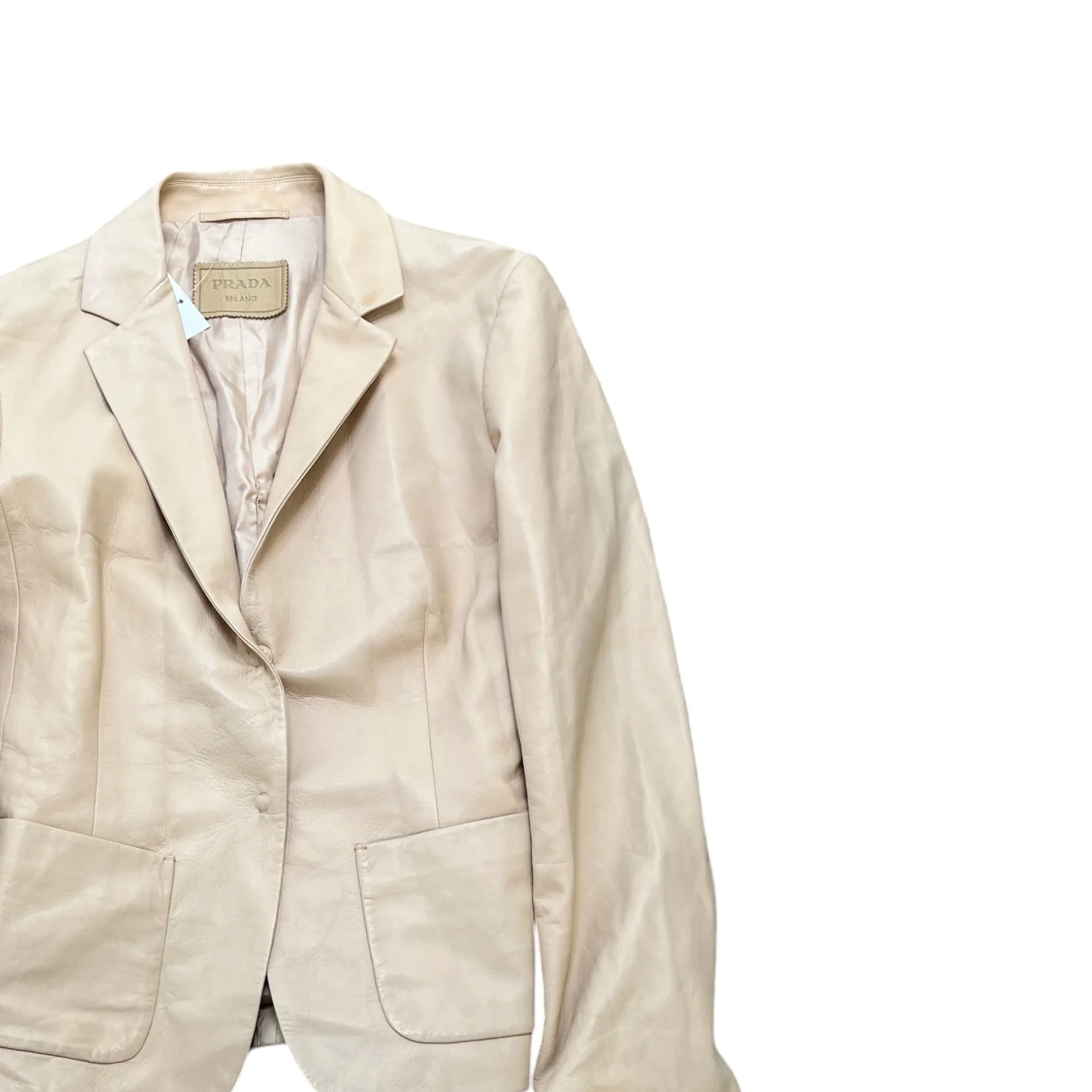 Women's Blazer Jacket Beige Size IT 42 / UK 10 - Image 3