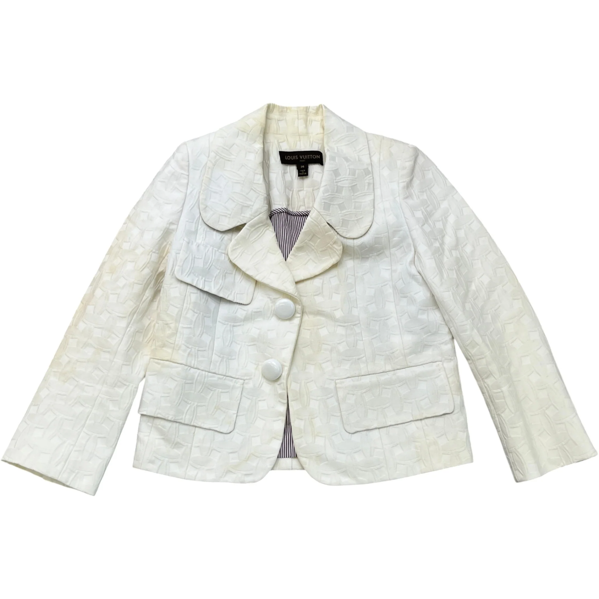 Women's Blazer Neutrals Jacket White Size IT 36 / UK 4