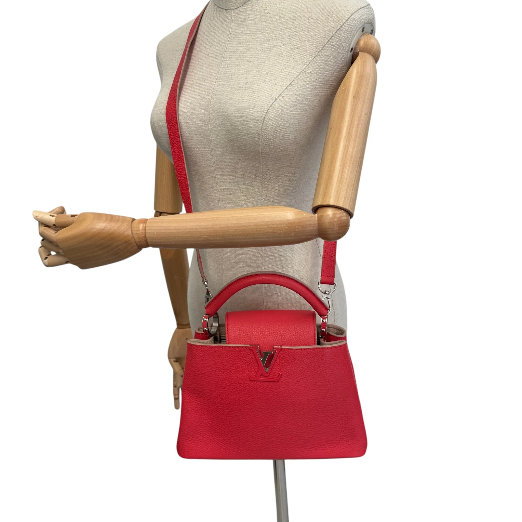 Women's Capucines Bb Taurillon Handbag Red - Image 2
