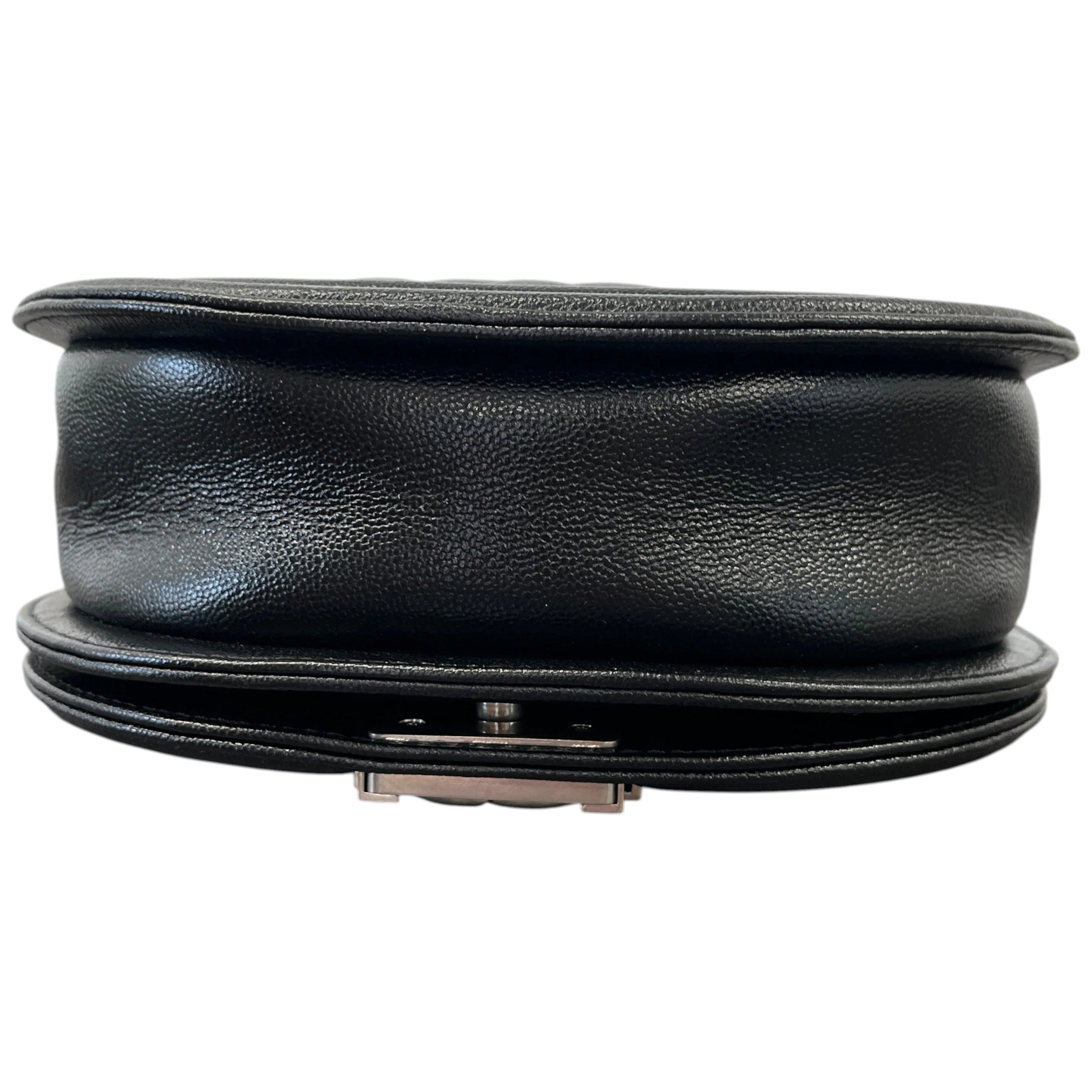 Women's Caviar Quilted Small Boy Messenger Bag Black - Image 6