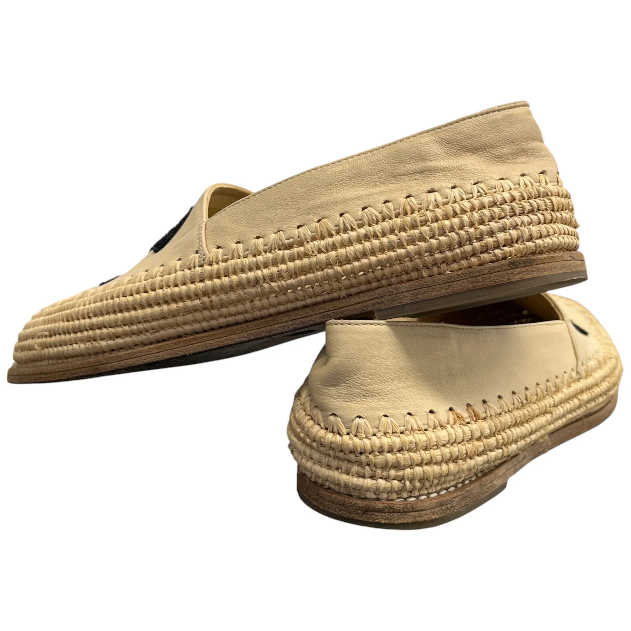 Women's Cc Logo Espadrilles Beige Size EU 36 / UK 3 - Image 10