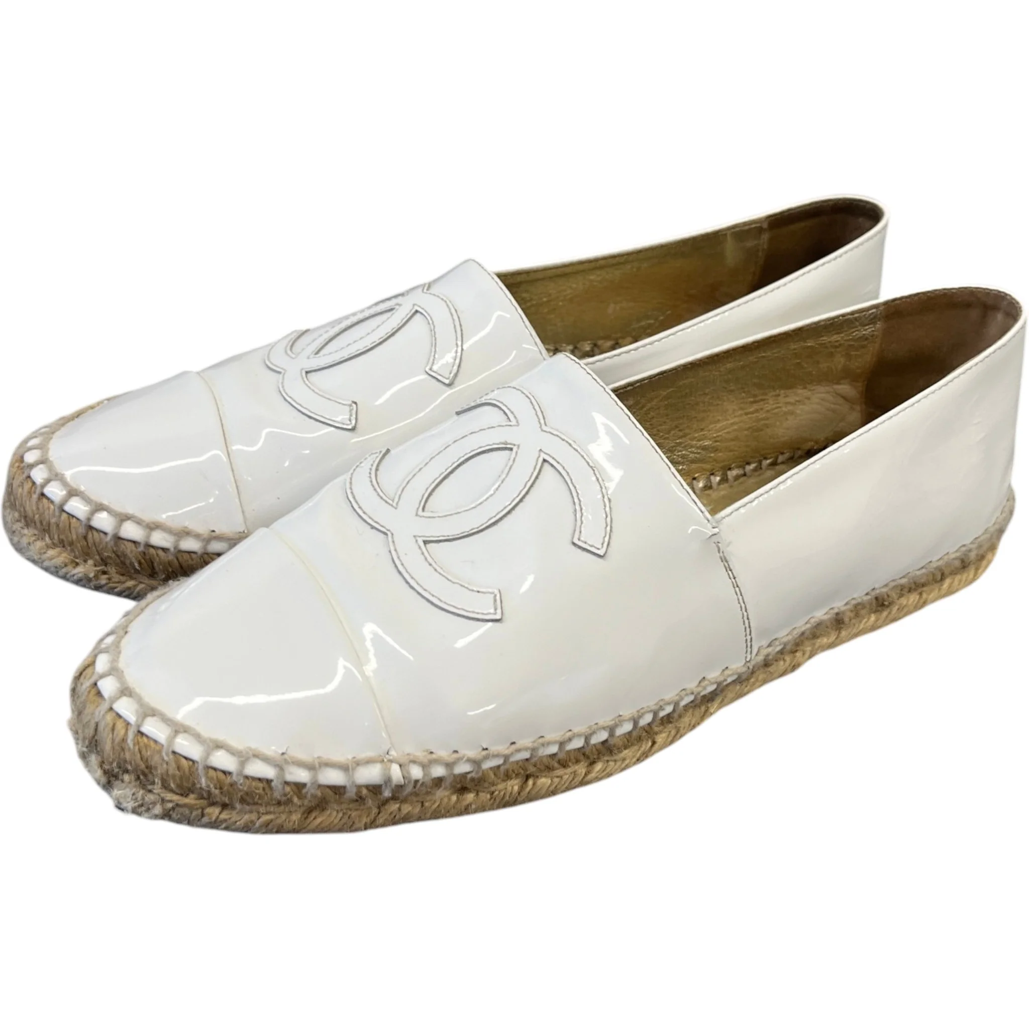 Women's Cc Logo Espadrilles White Size EU 39 / UK 6 - Image 9