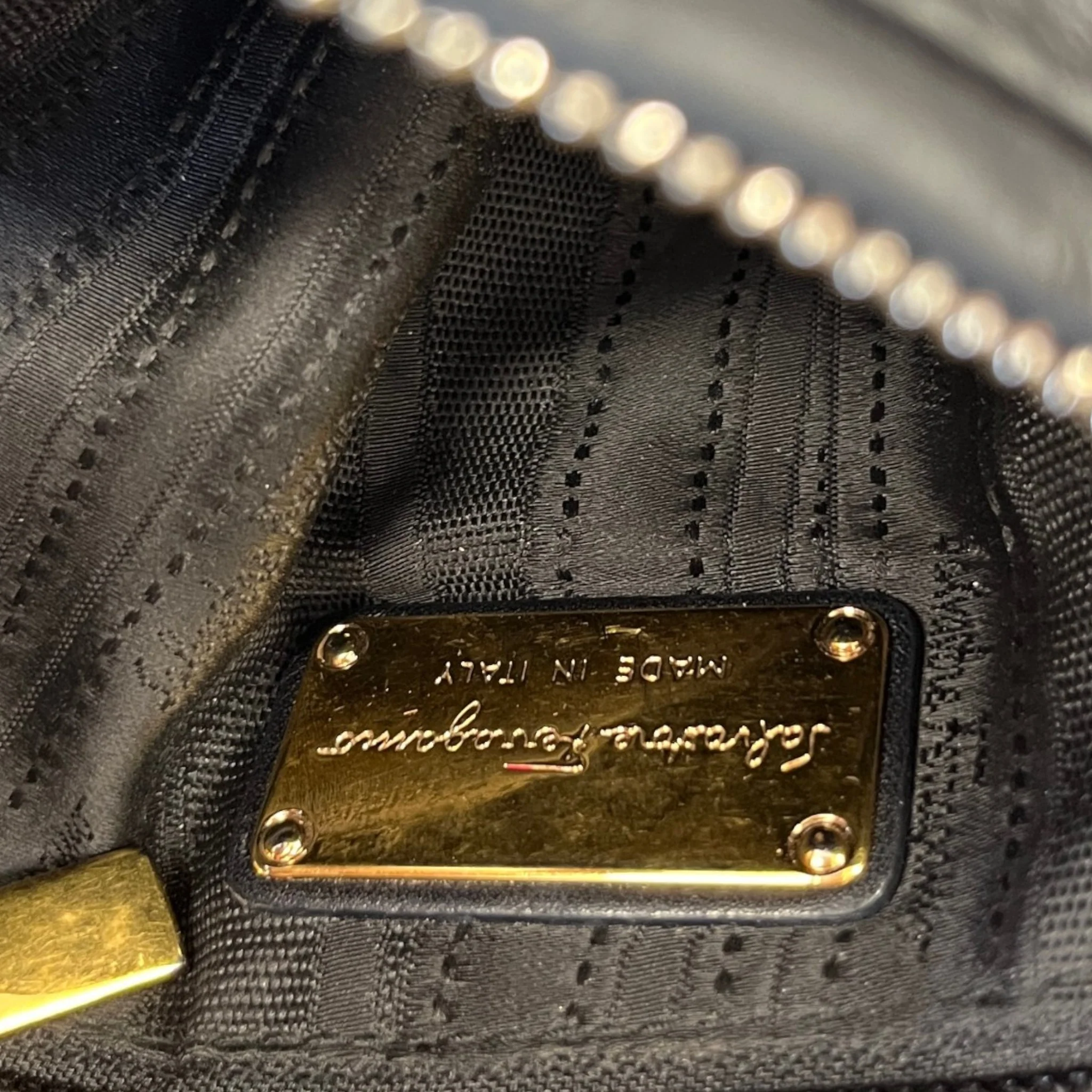Women's Chain Strap Handbag Black - Image 11