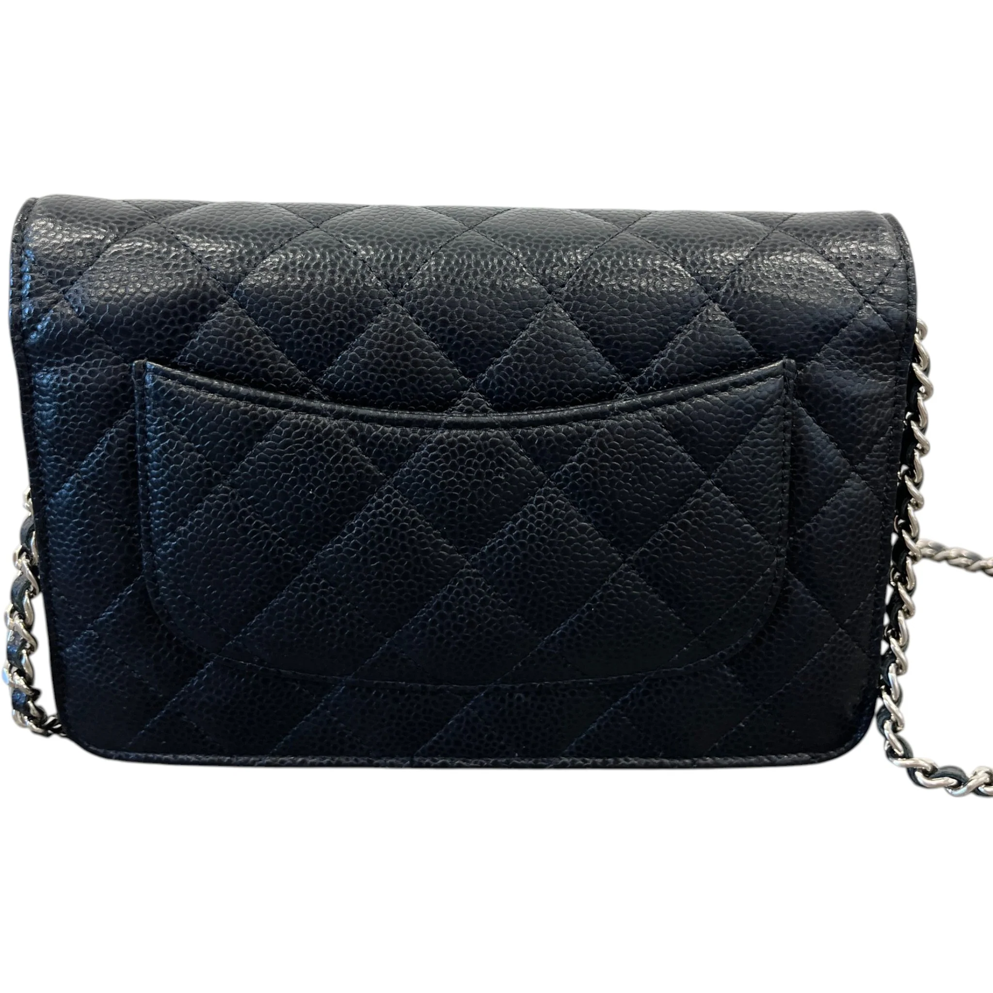 Women's Classic Wallet On Chain Woc Caviar Bag Black - Image 3