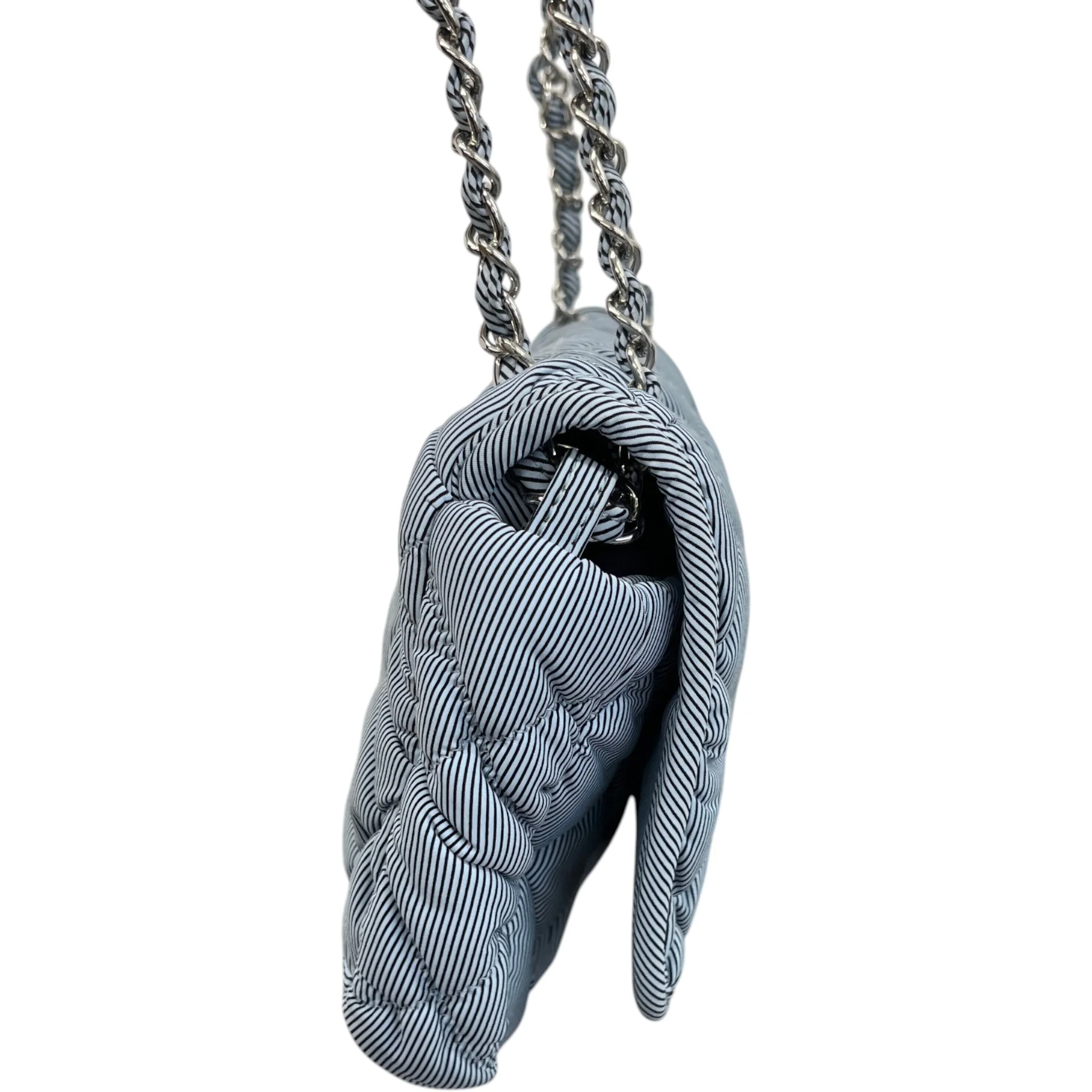 Women's Cruise Bubble Quilted Flap Bag Blue - Image 6