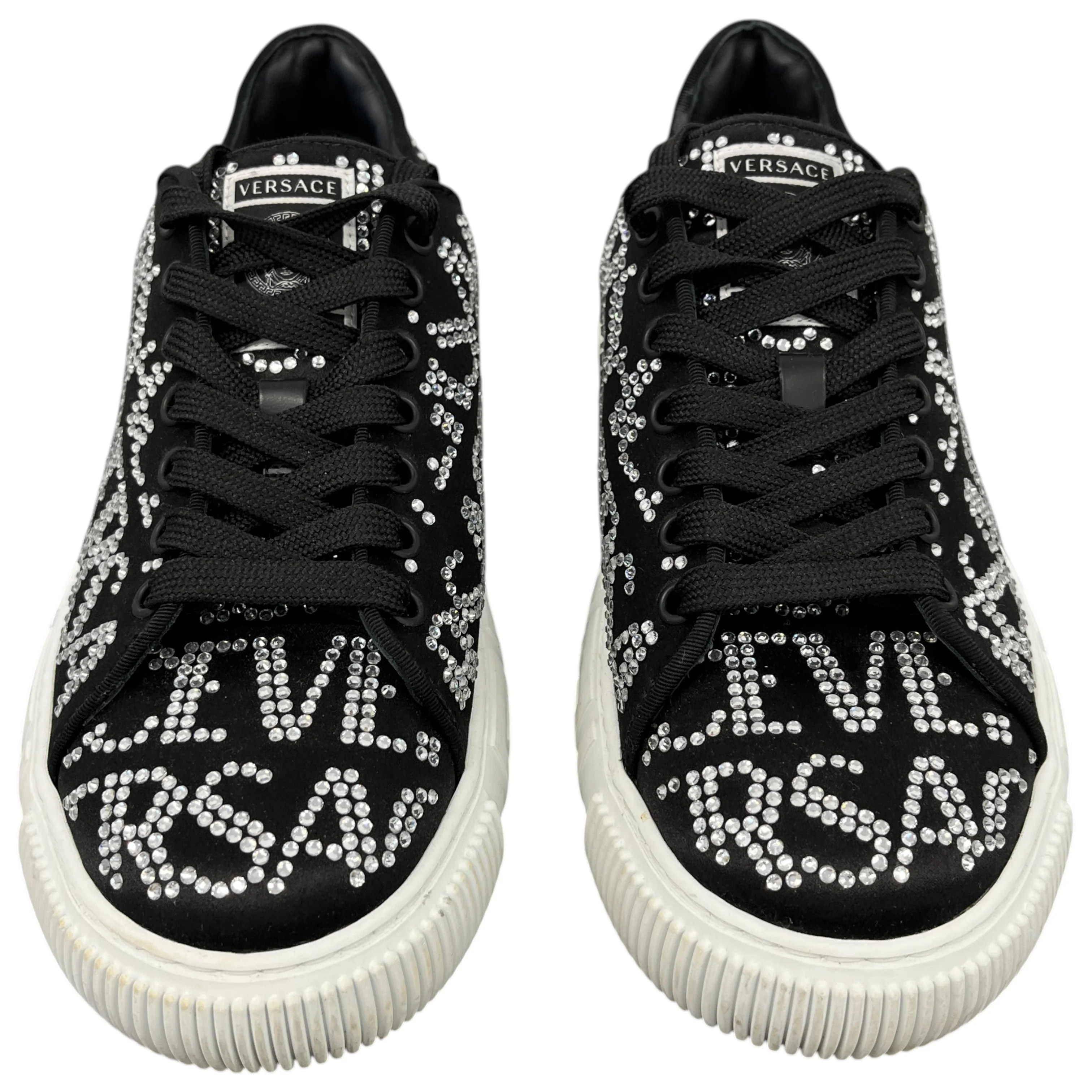 Women's Crystal Logo Low Trainers Black Size EU 39 / UK 6 - Image 6
