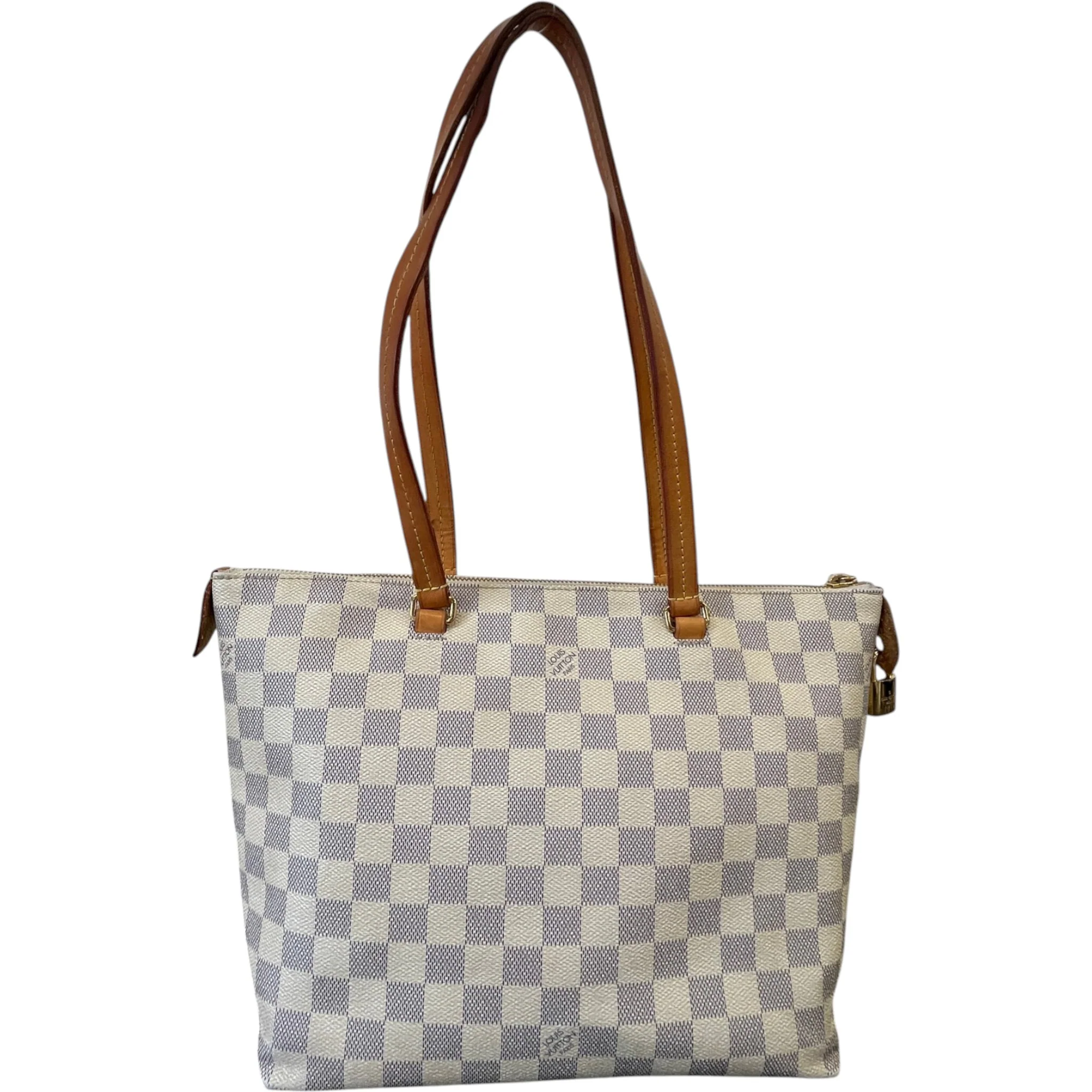 Women's Damier Azur Lena Pm Bag White - Image 3