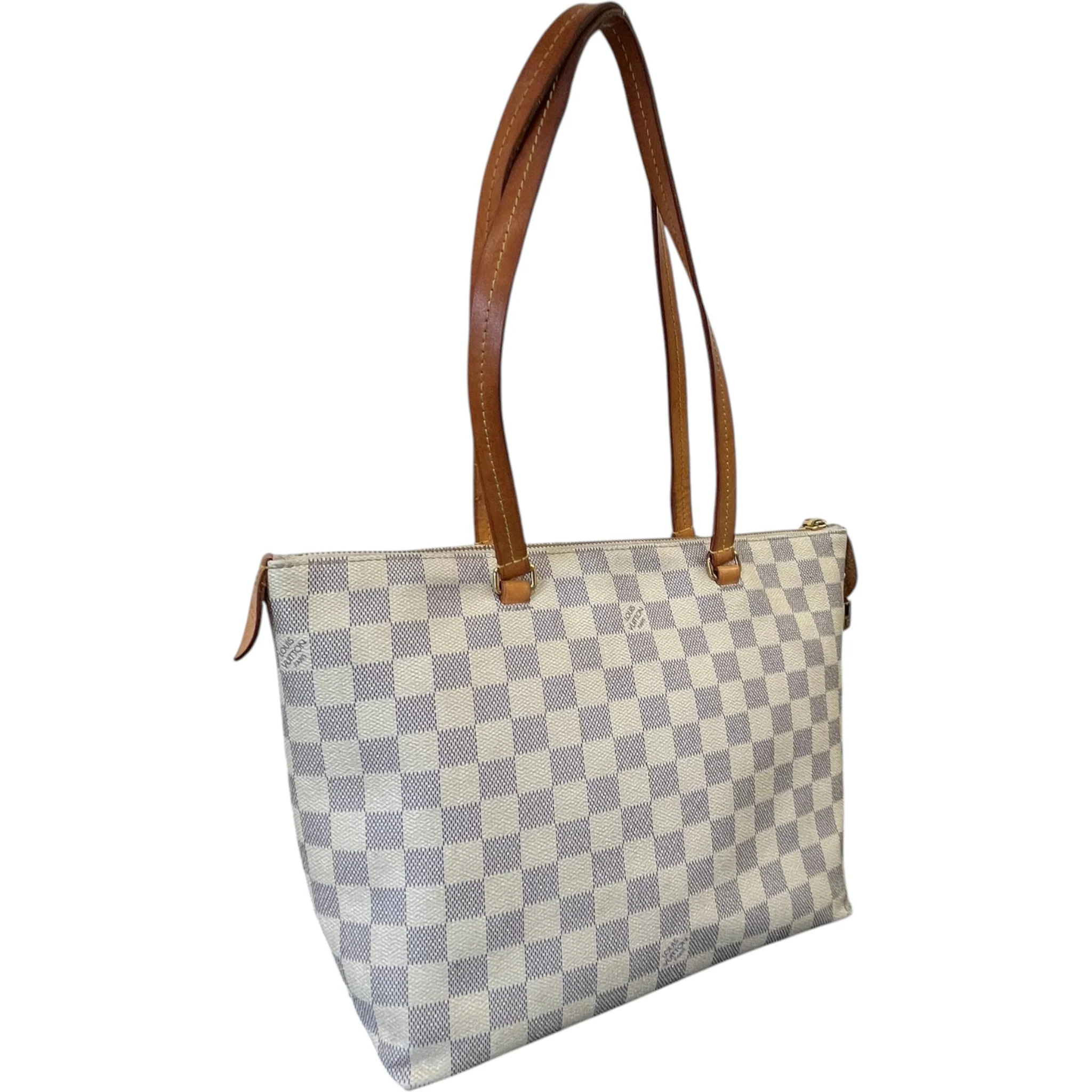 Women's Damier Azur Lena Pm Bag White - Image 9