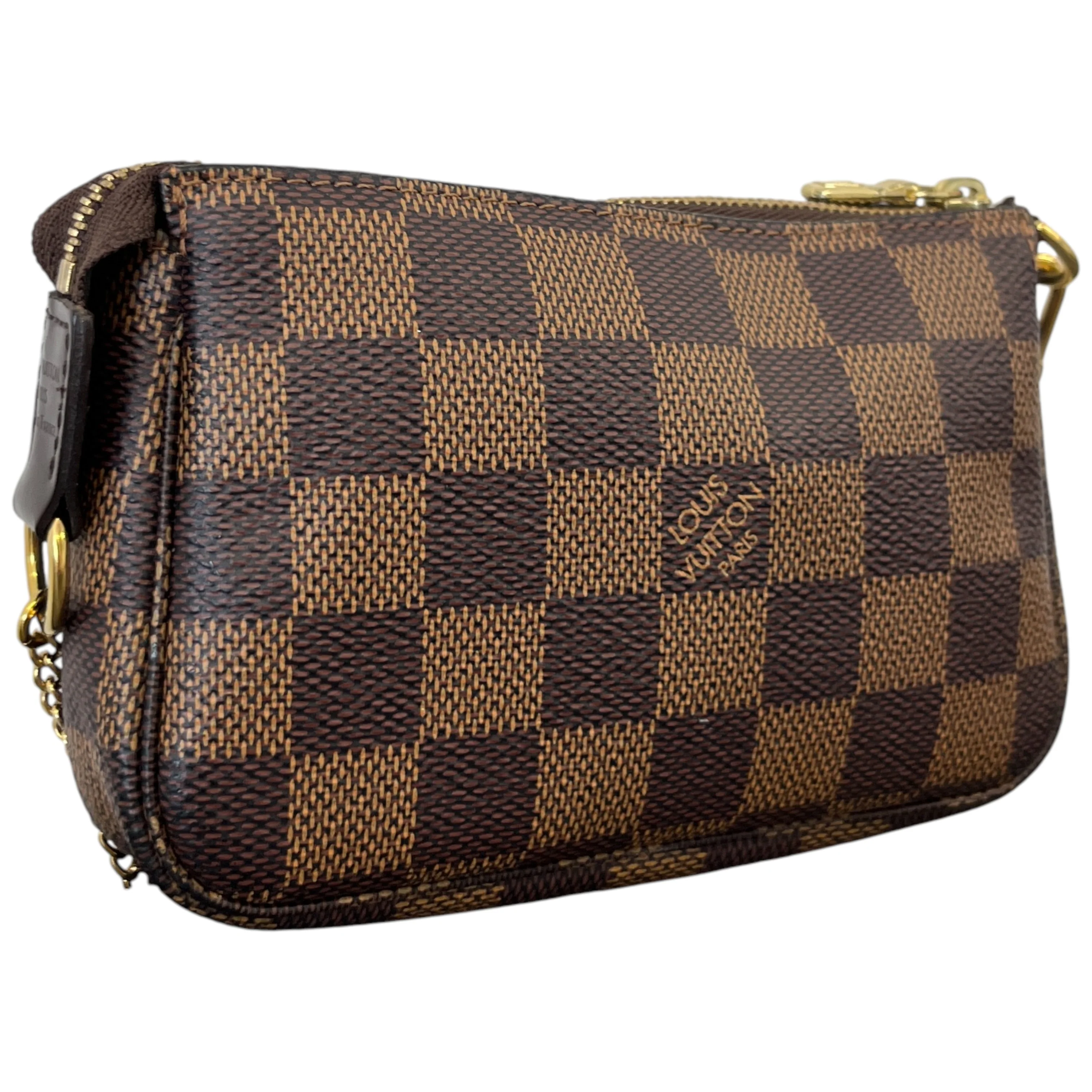 Women's Damier Ebene Mini Pochette Accessoires Bag Brown - Image 8