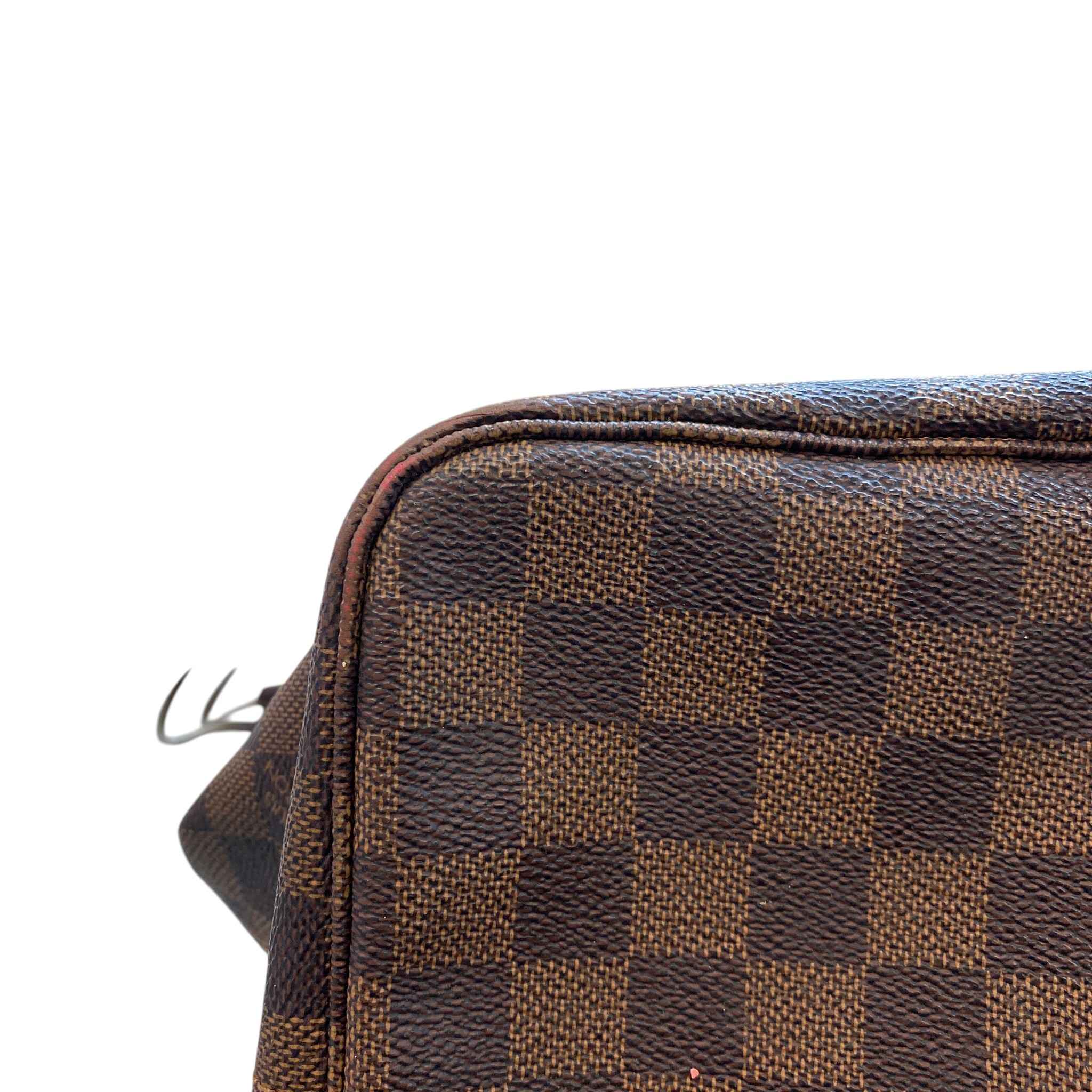 Women's Damier Ebene Neverfull Gm Bag Brown - Image 14