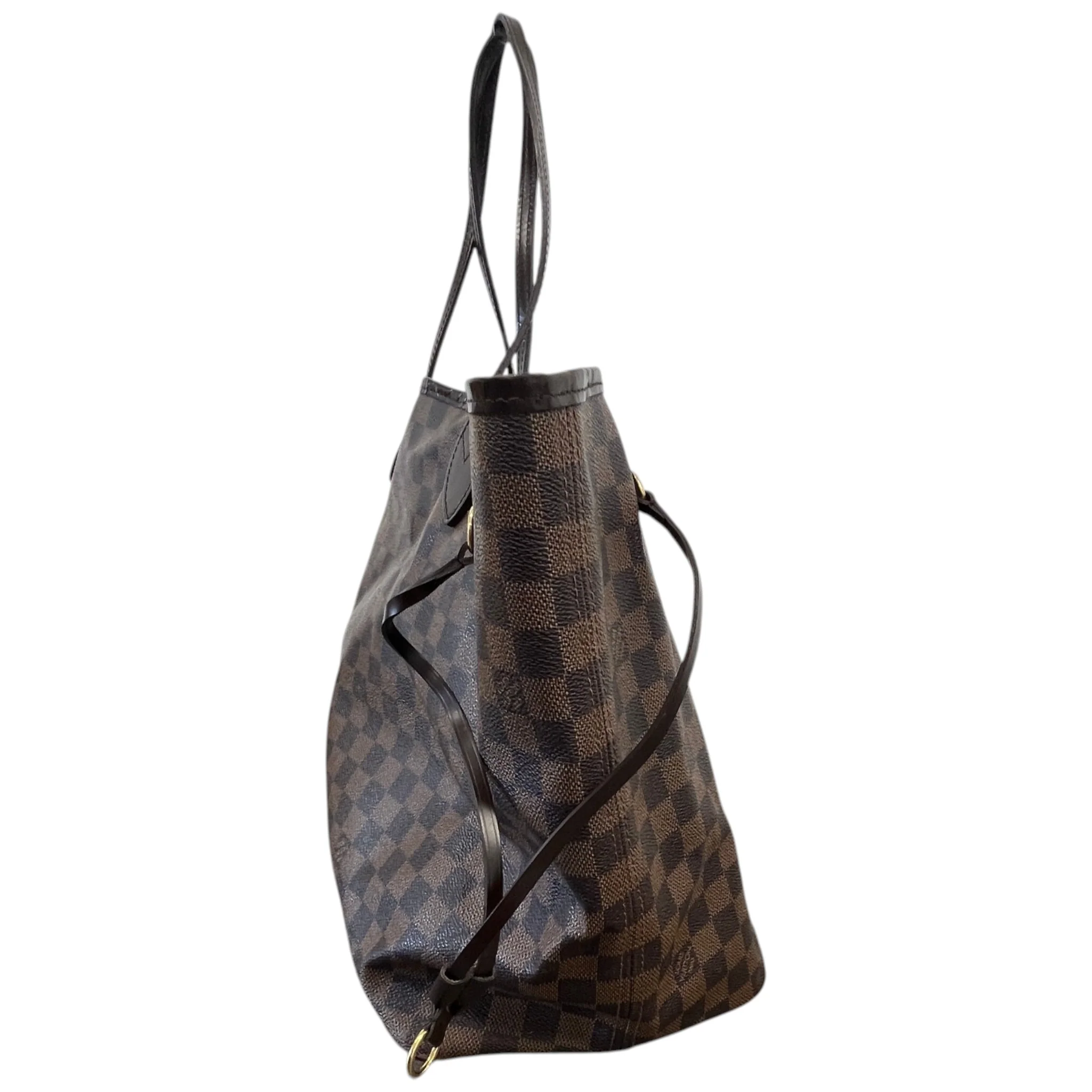 Women's Damier Ebene Neverfull Gm Bag Brown - Image 7