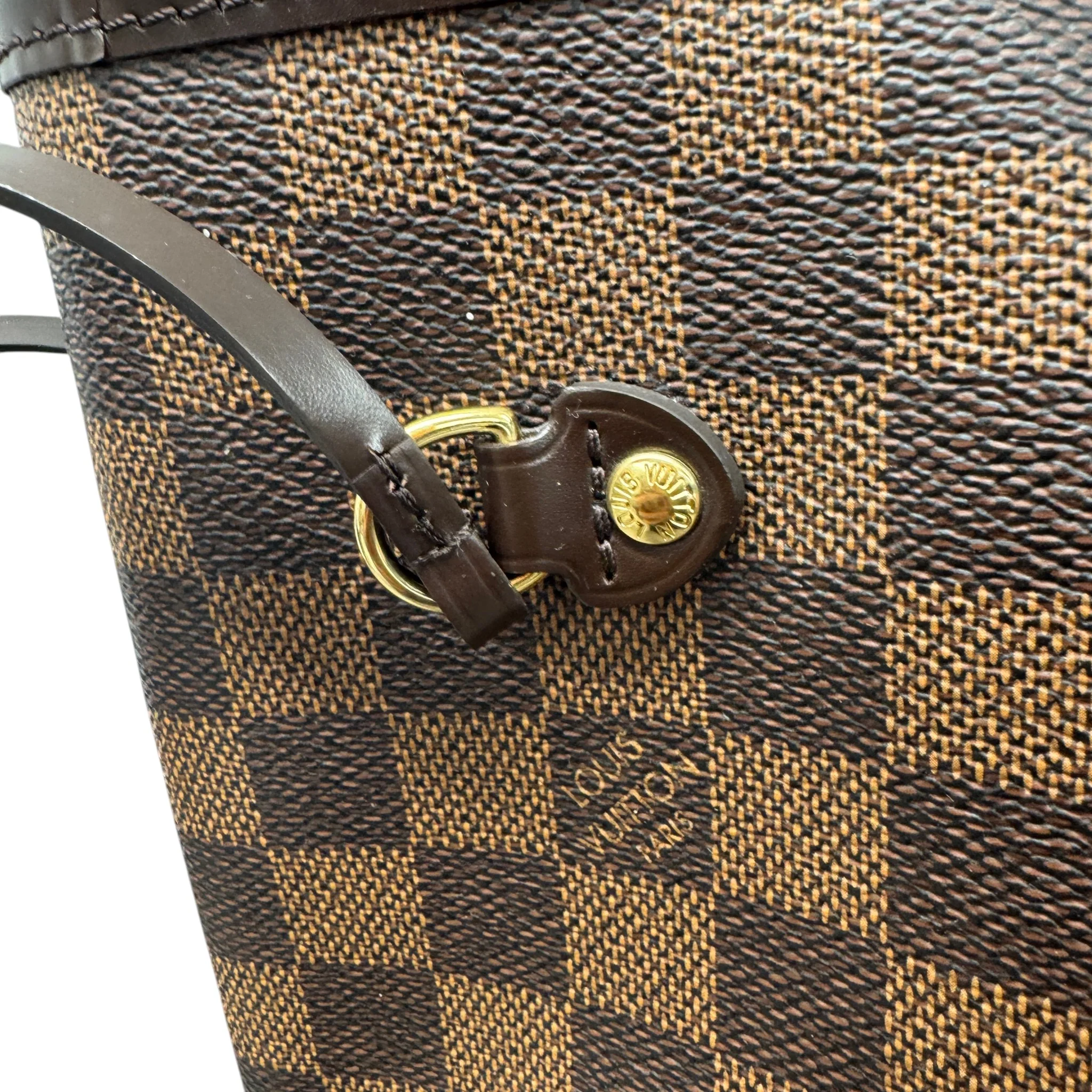 Women's Damier Ebene Neverfull Mm Bag Brown - Image 9