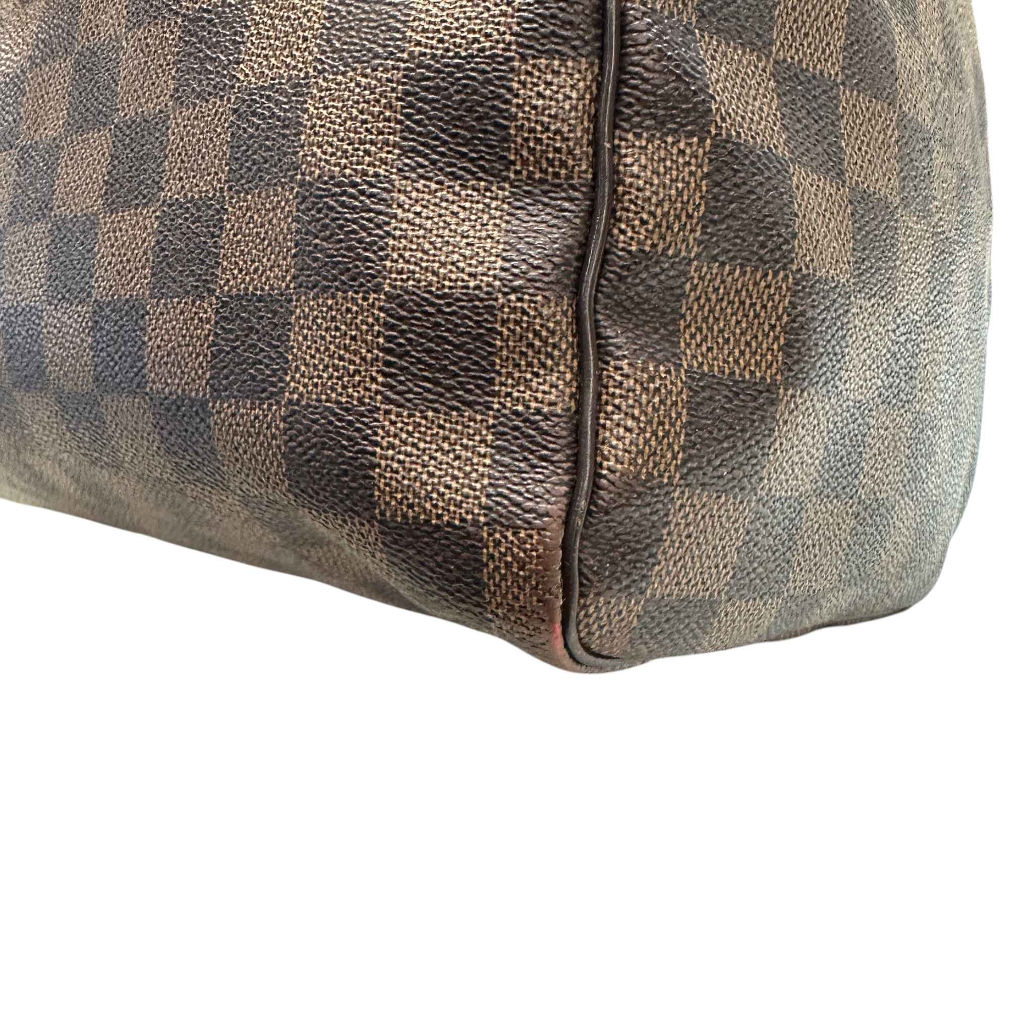 Women's Damier Ebene Speedy 30 Bag Brown - Image 13