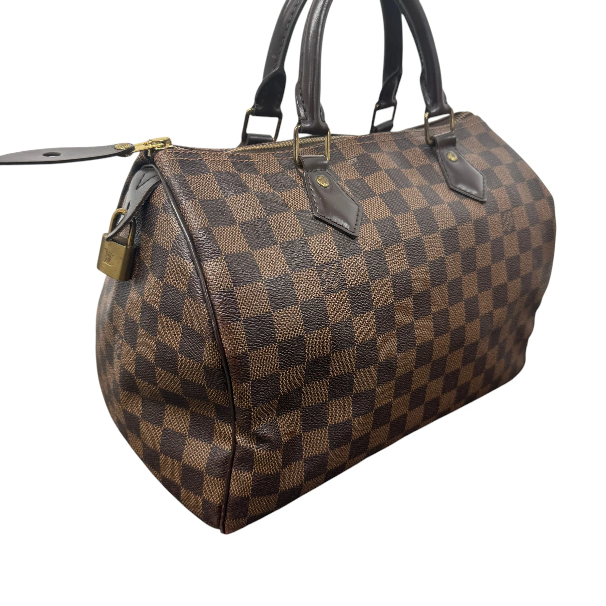 Women's Damier Ebene Speedy 30 Bag Brown - Image 4