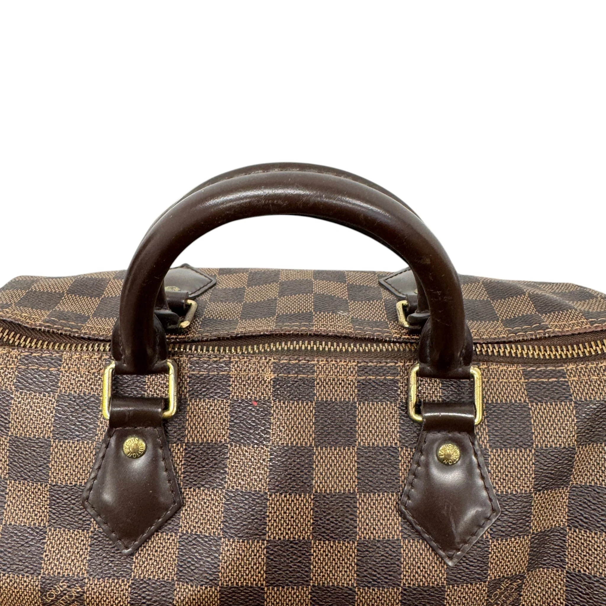 Women's Damier Ebene Speedy 30 Bag Brown - Image 8