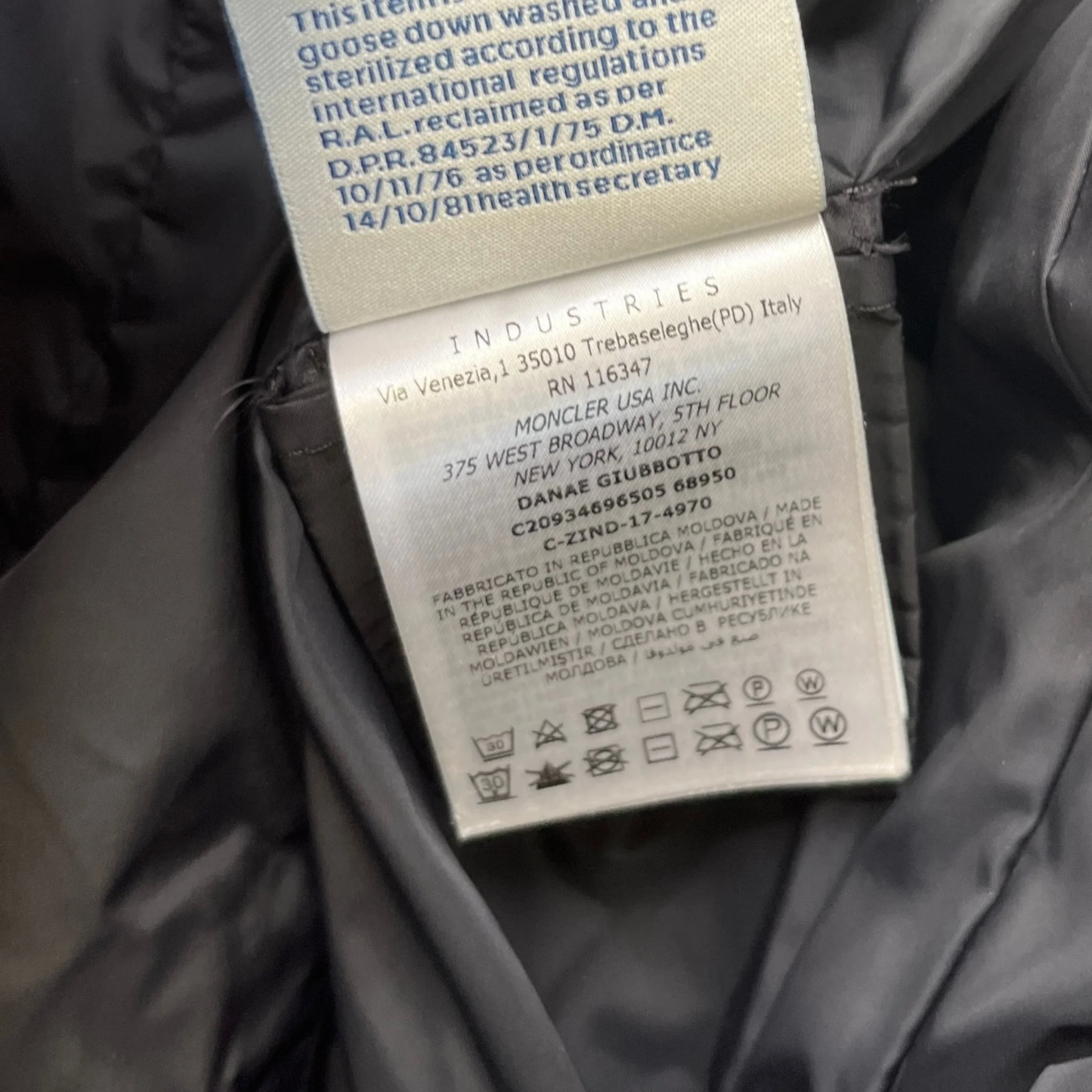 Women's Danae Down Jacket Black Size 3 / UK 14 - Image 9