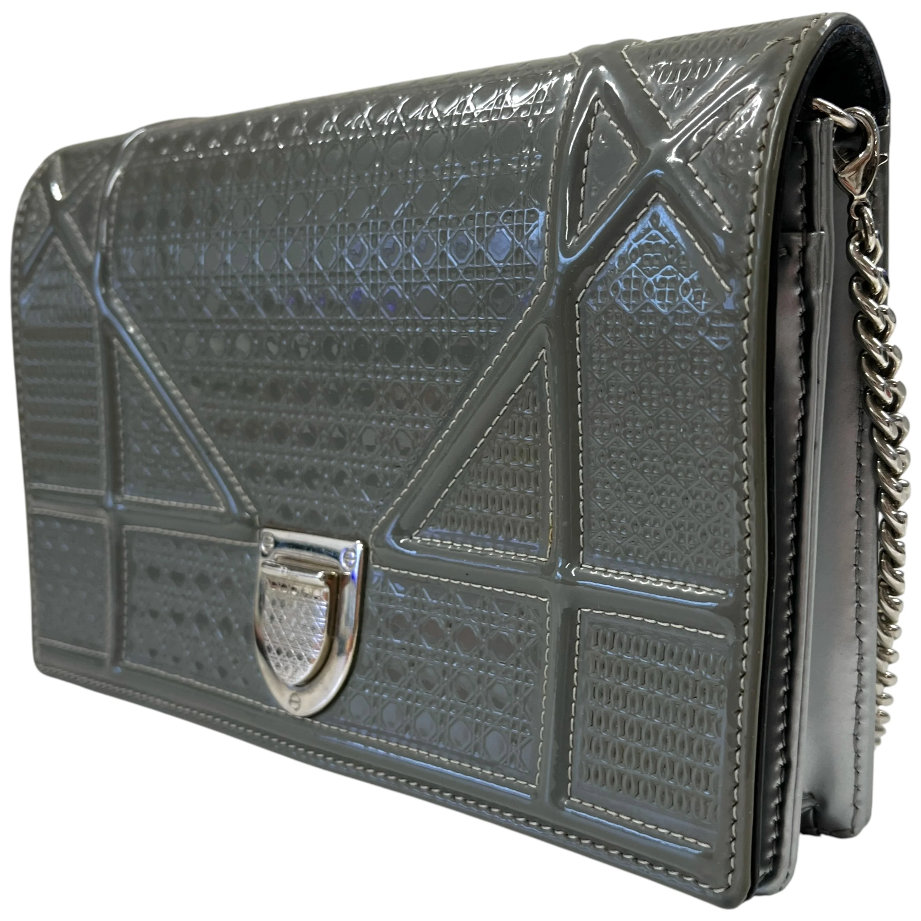 Women's Diorama Wallet On Chain Bag Silver - Image 5