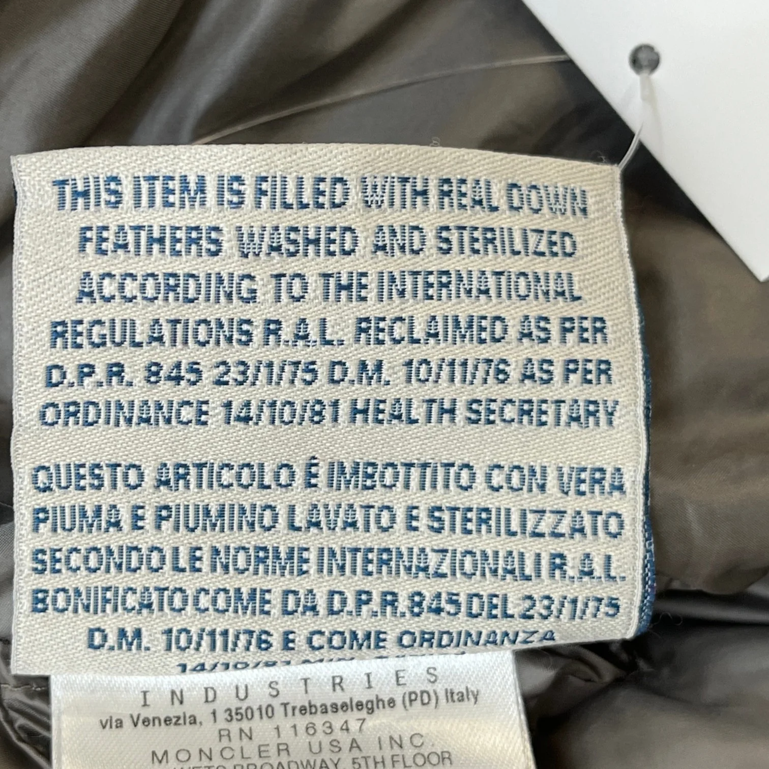Women's Elevee Down Jacket Grey Size 2 / UK 12 - Image 10