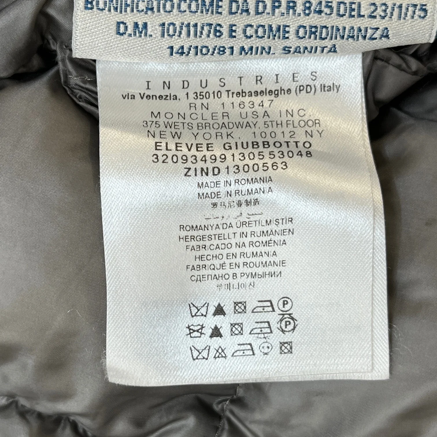 Women's Elevee Down Jacket Grey Size 2 / UK 12 - Image 7