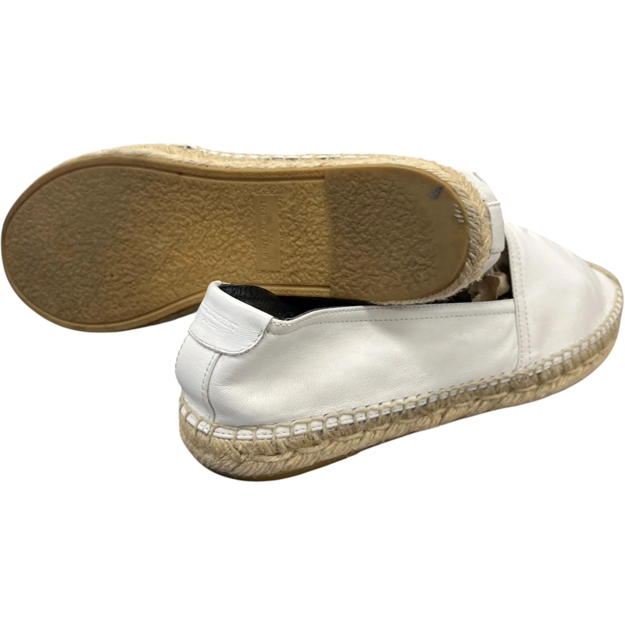 Women's Embossed Espadrille Loafers White Size EU 38.5 / UK 5.5 - Image 10