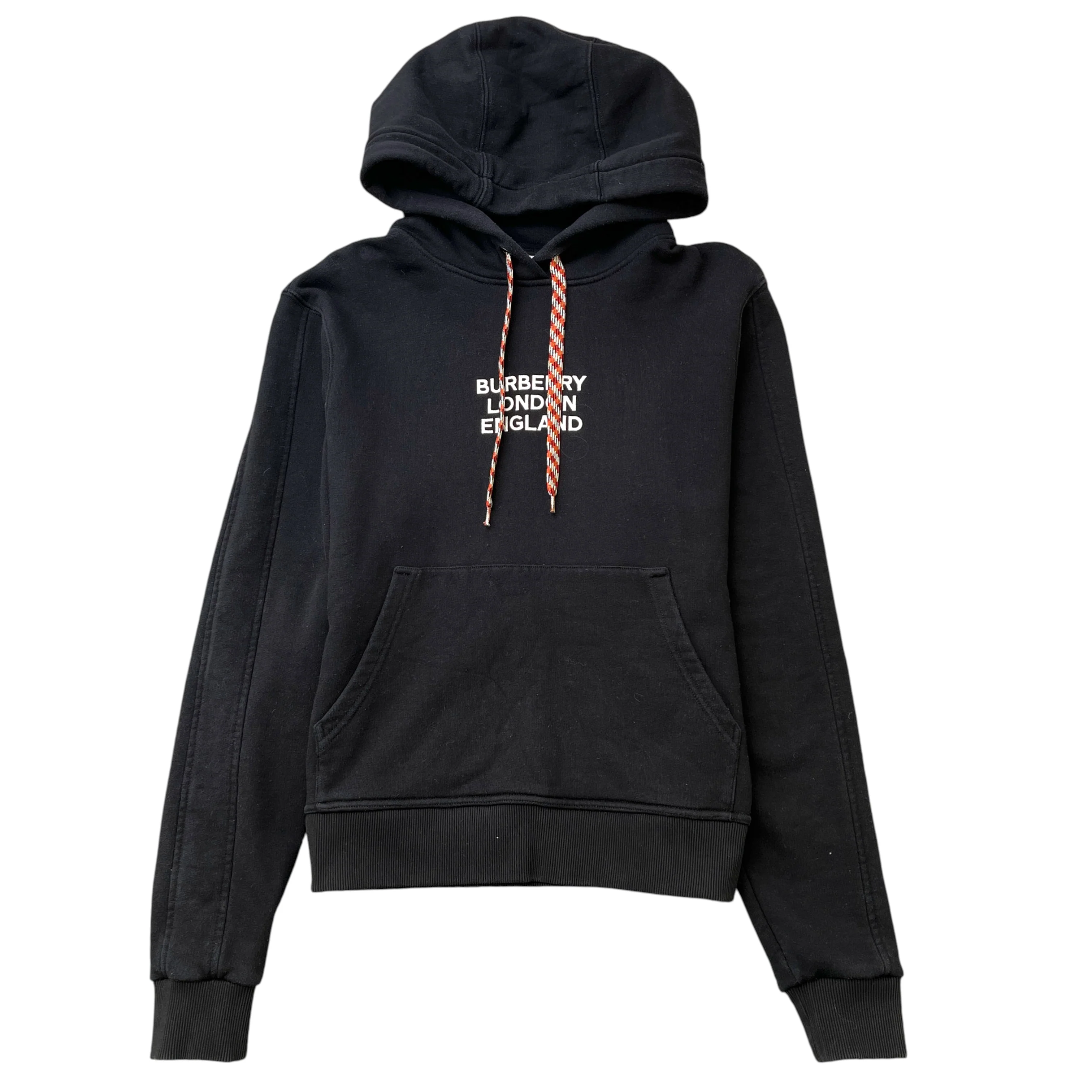 Women's Embroidered Logo Hoodie Black Size XS