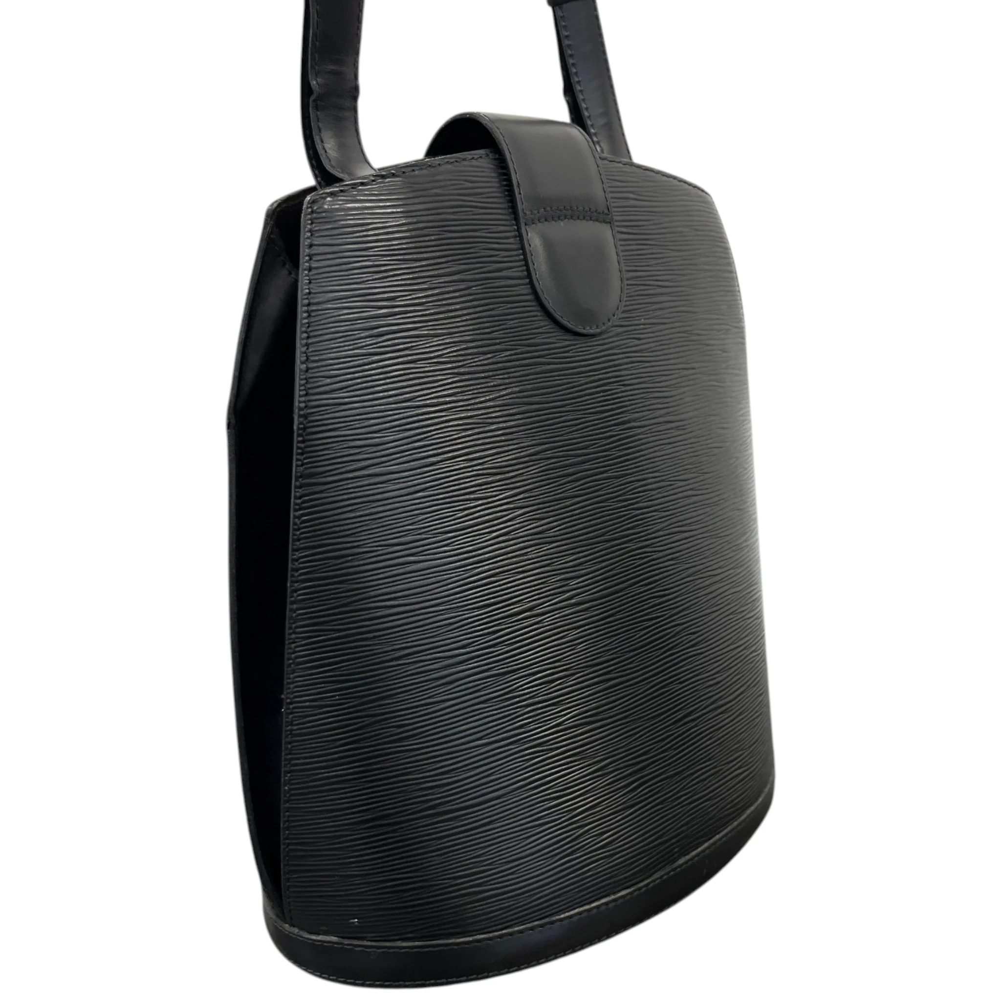 Women's Epi Cluny Shoulder Bag Black - Image 9