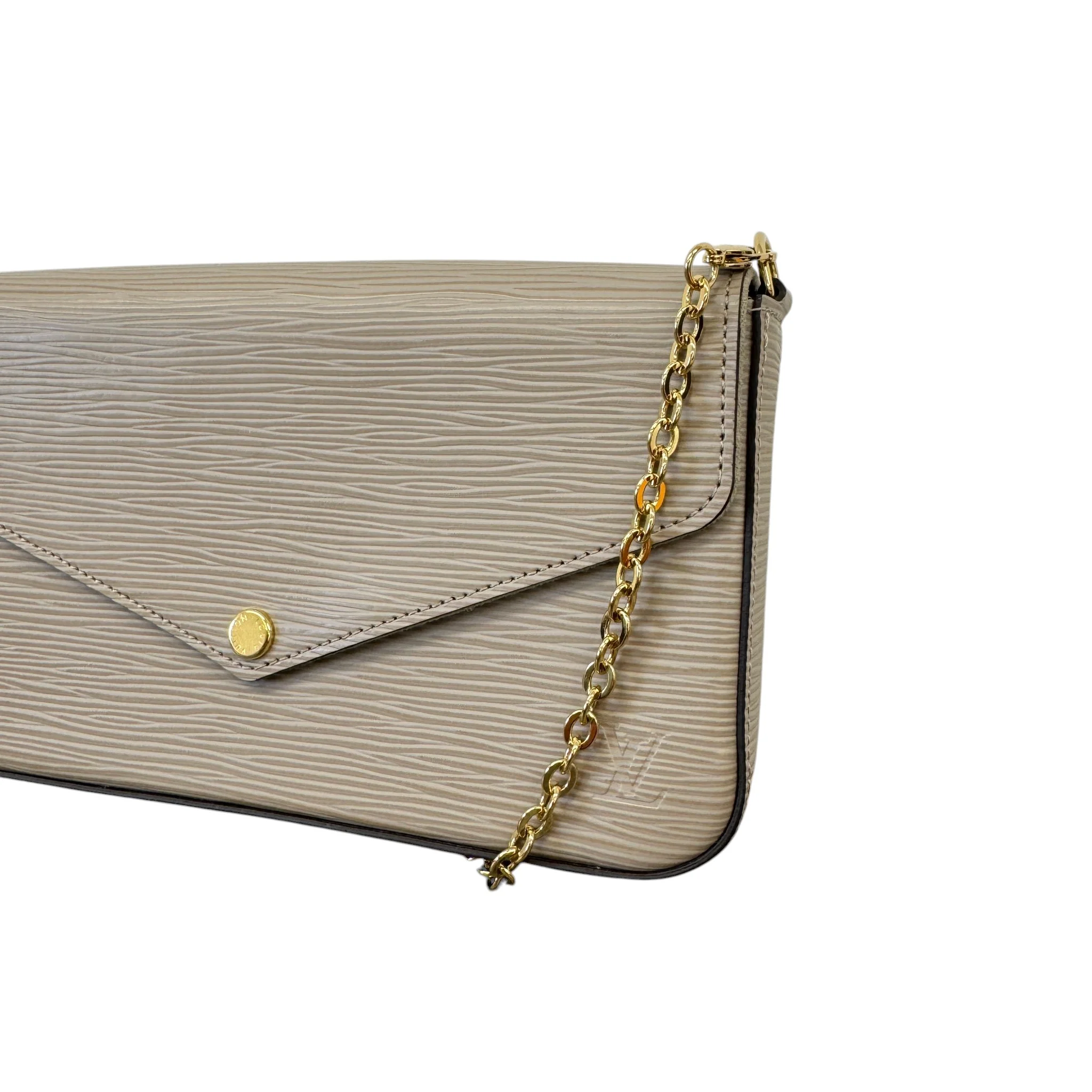 Women's Epi Leather Felicie Bag Beige - Image 4