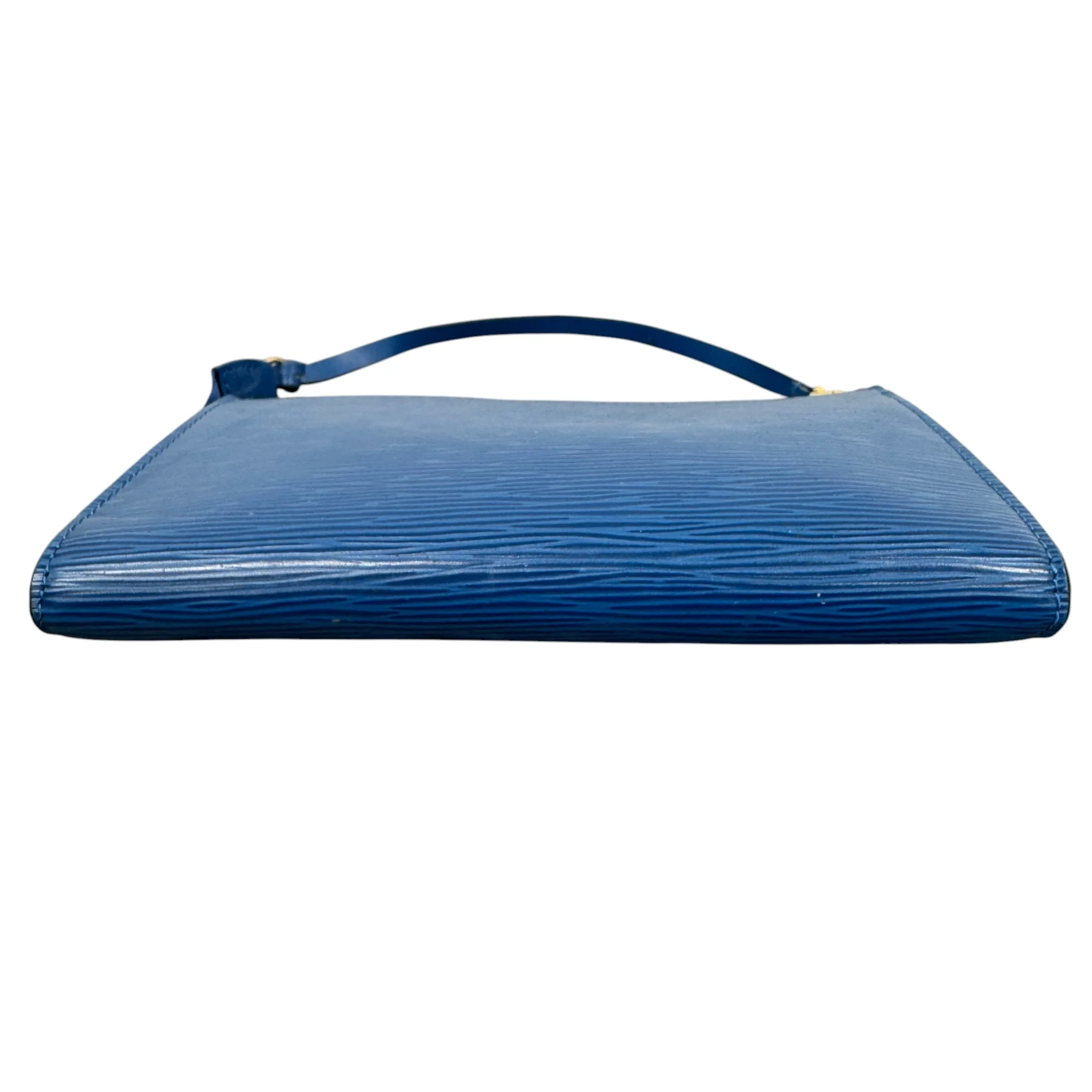 Women's Epi Leather Pochette Accessoires Bag Blue - Image 7