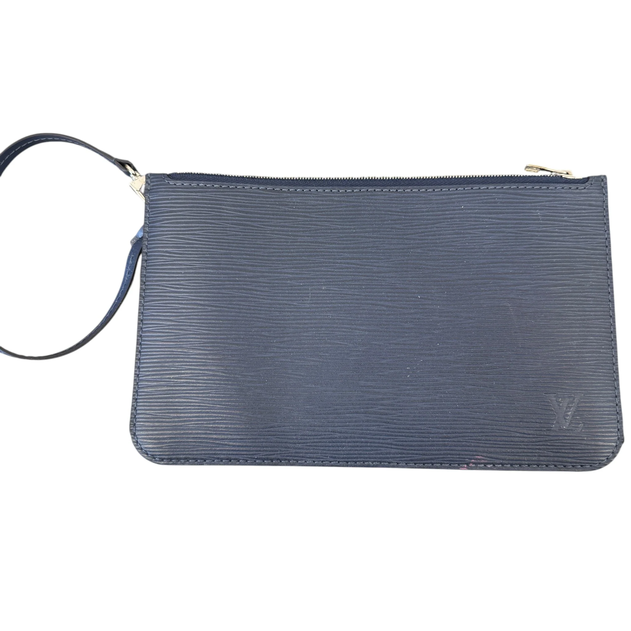 Women's Epi Leather Pouch Navy