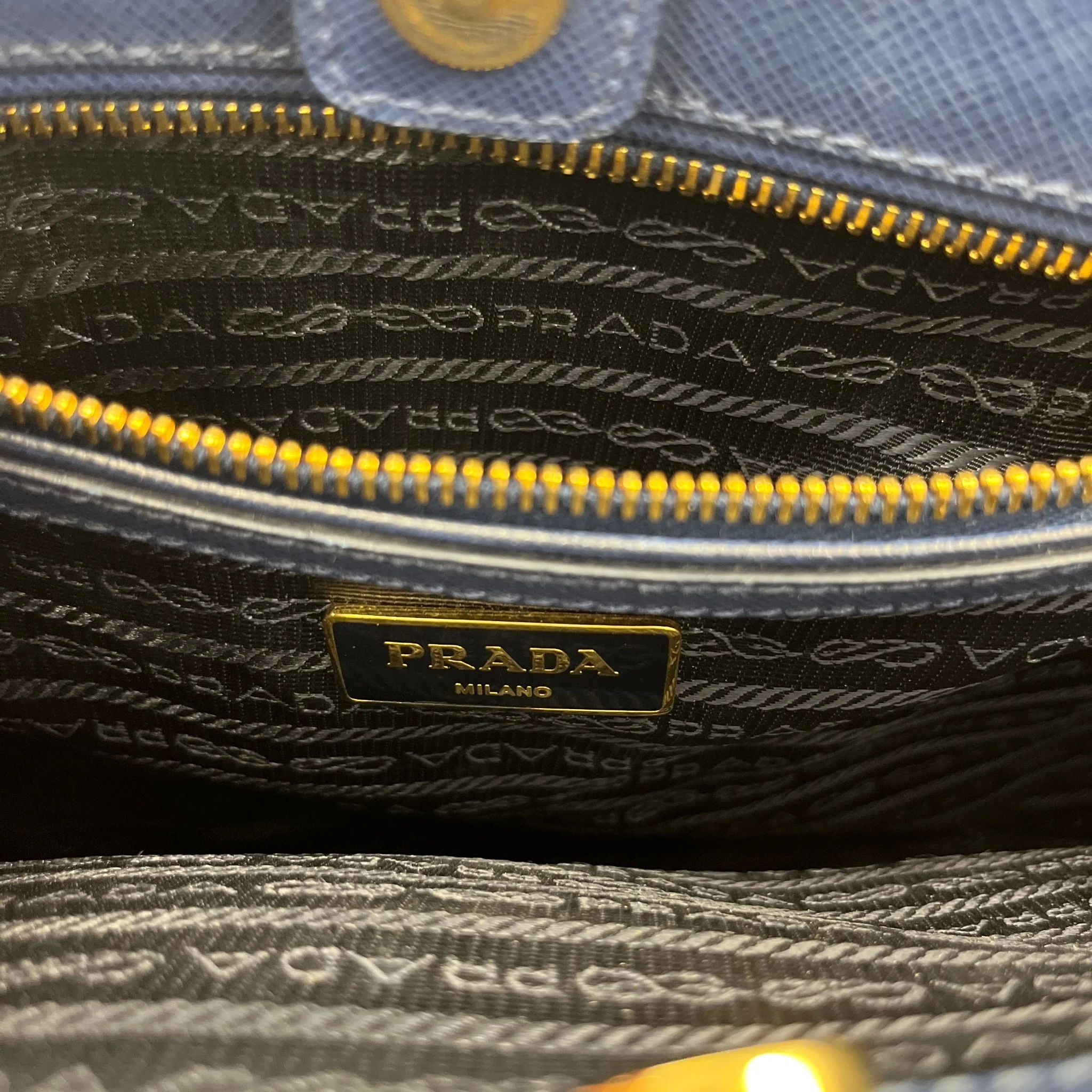 Women's Galleria Saffiano Tote Bag Blue - Image 12