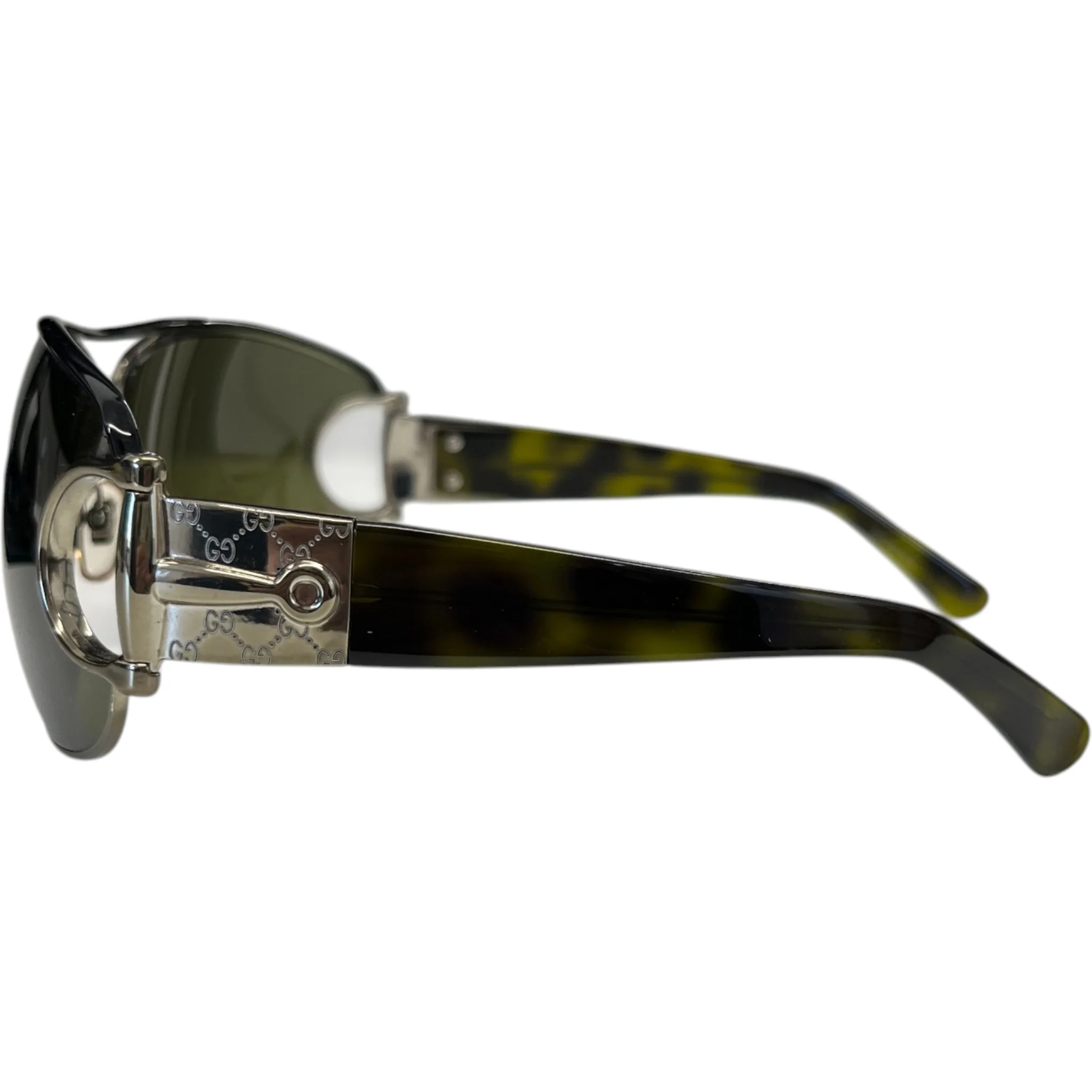 Women's Gg 2760/S Horsebit Sunglasses Green - Image 6