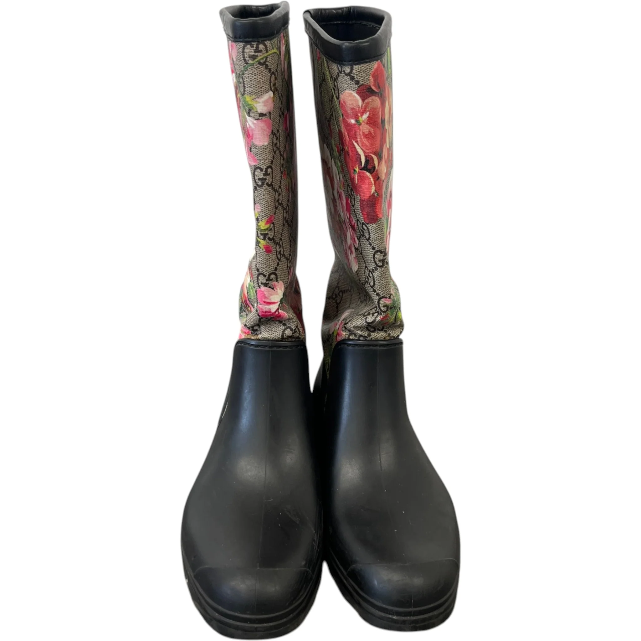 Women's Gg Blooms Rain Boots Black Size EU 38 / UK 5 - Image 6