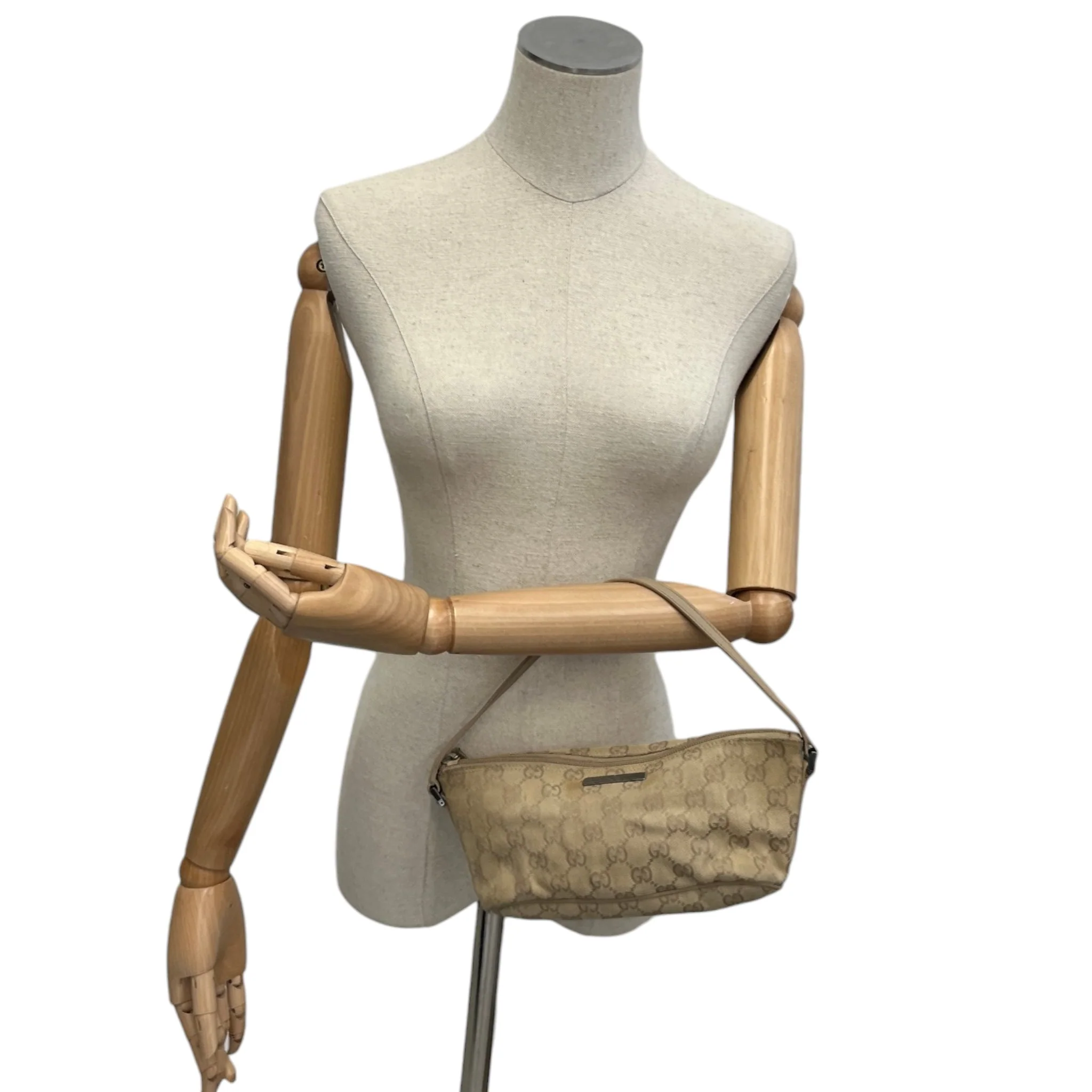 Women's Gg Canvas Boat Handbag Beige - Image 2