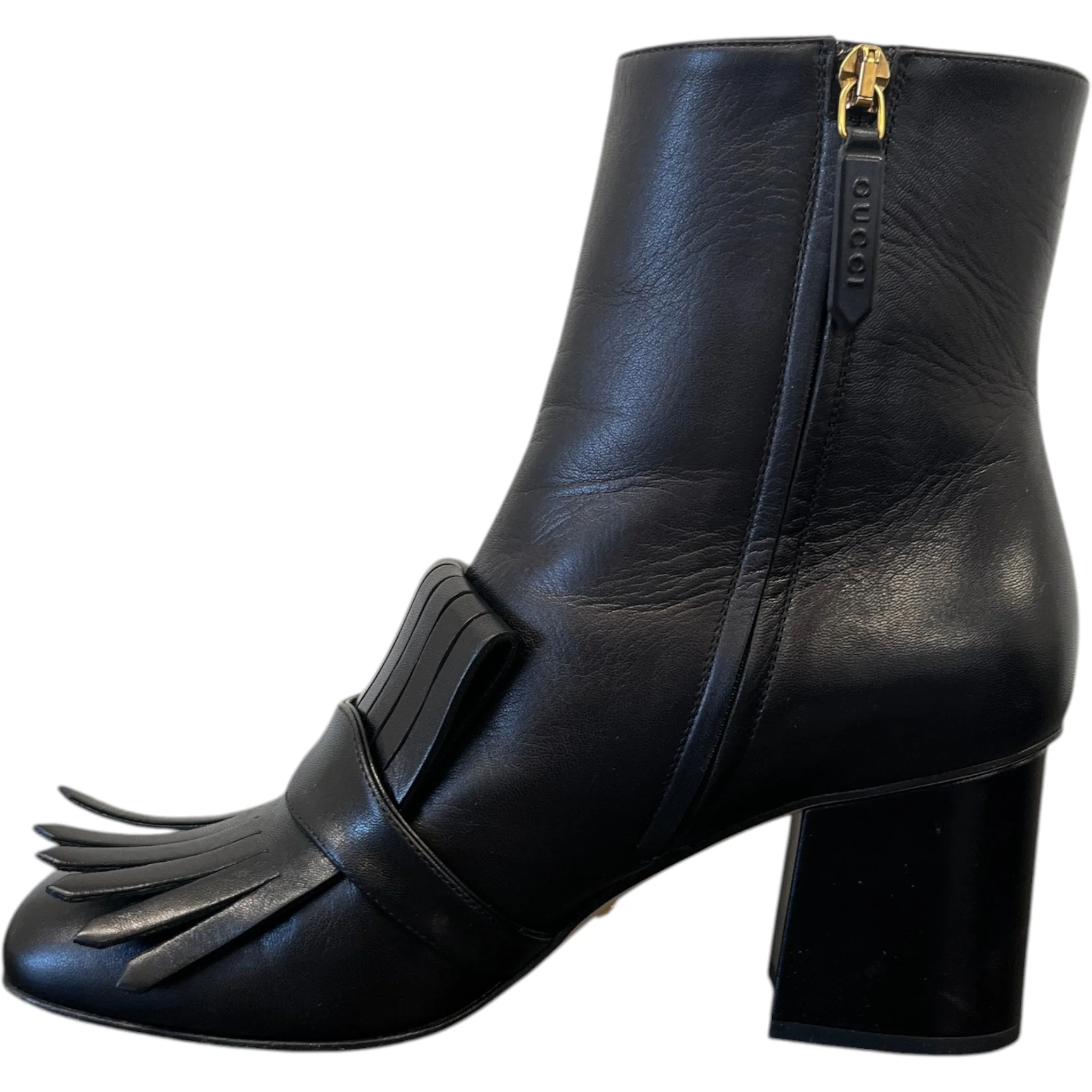 Women's Gg Marmont Ankle Boots Black Size EU 40 / UK 7 - Image 2