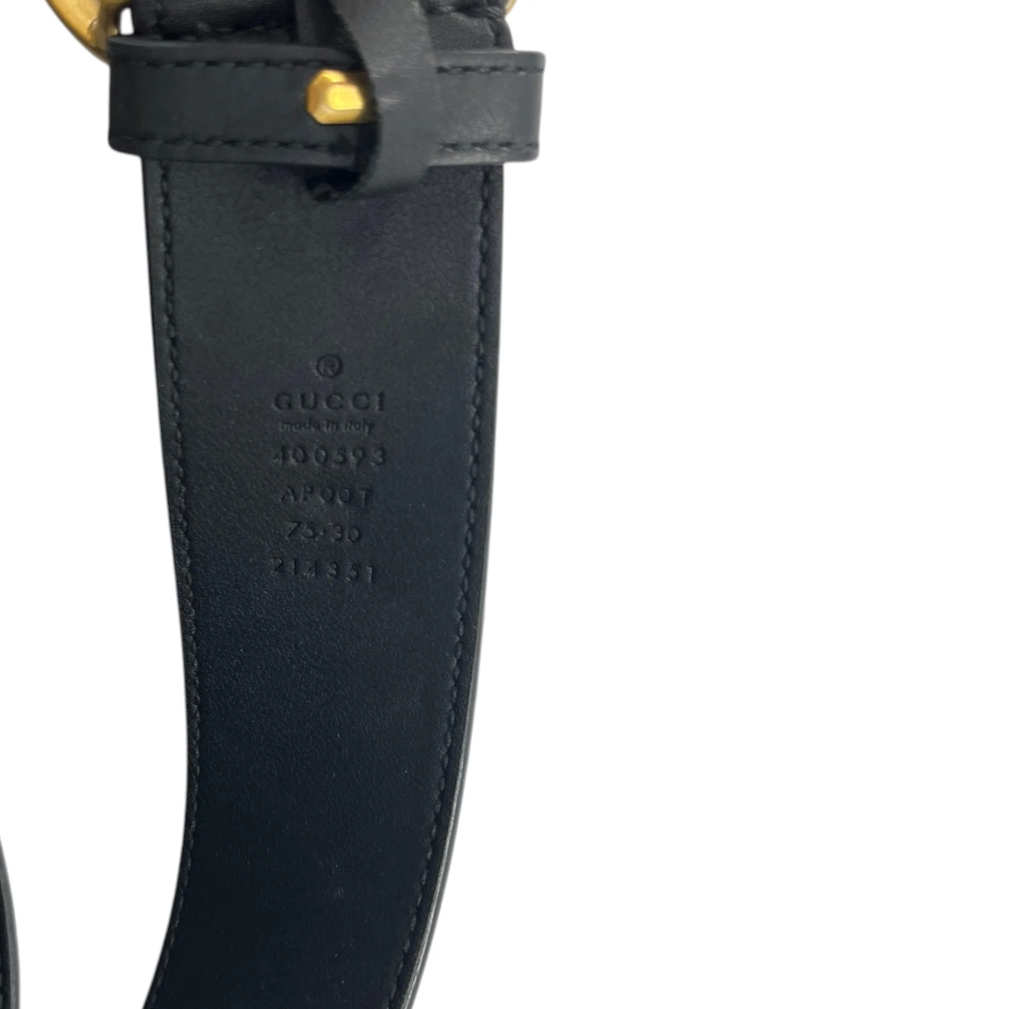 Women's Gg Marmont Belt Black Size 75CM / UK 6 - Image 7
