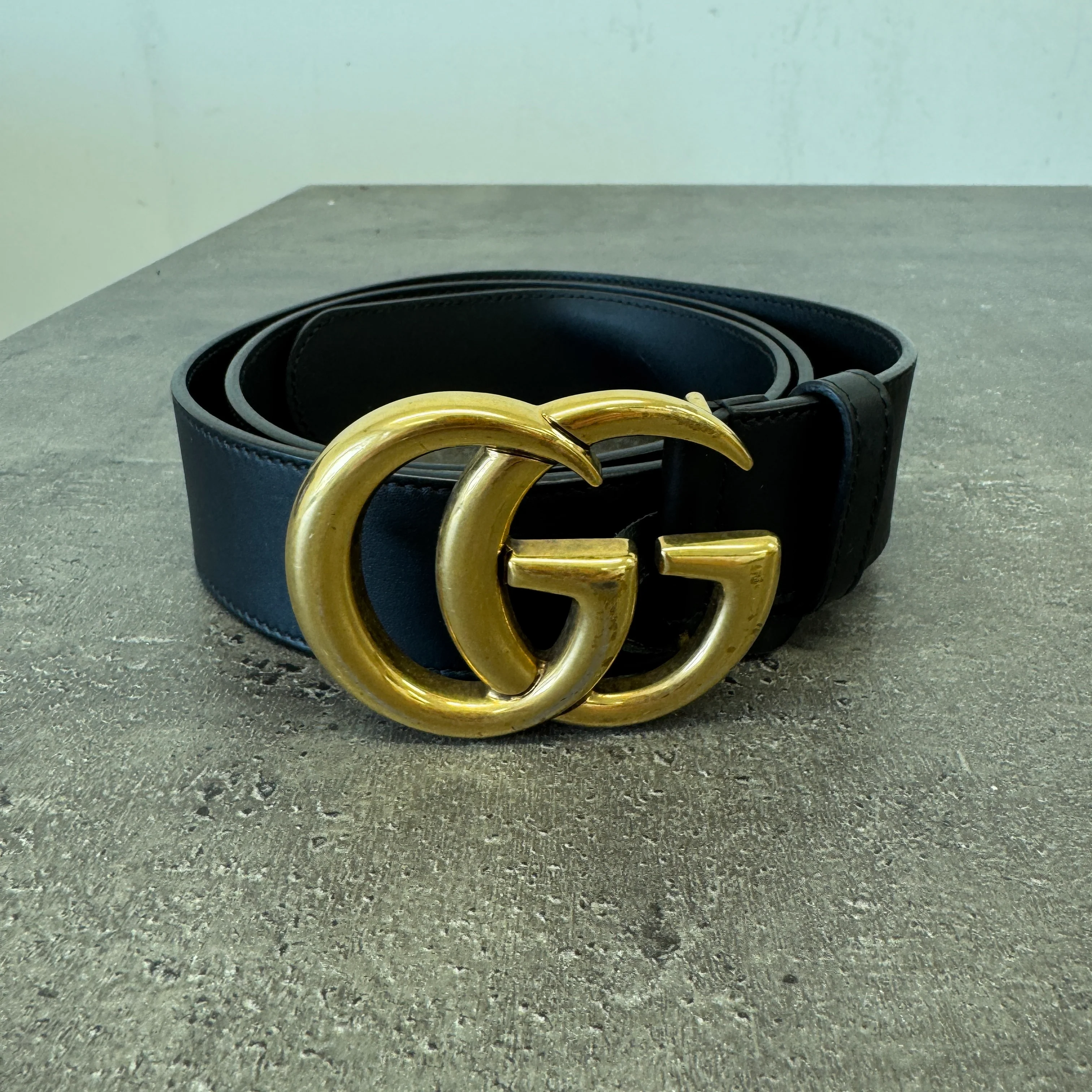 Women's Gg Marmont Belt Black Size 95cm / UK 14 - Image 7