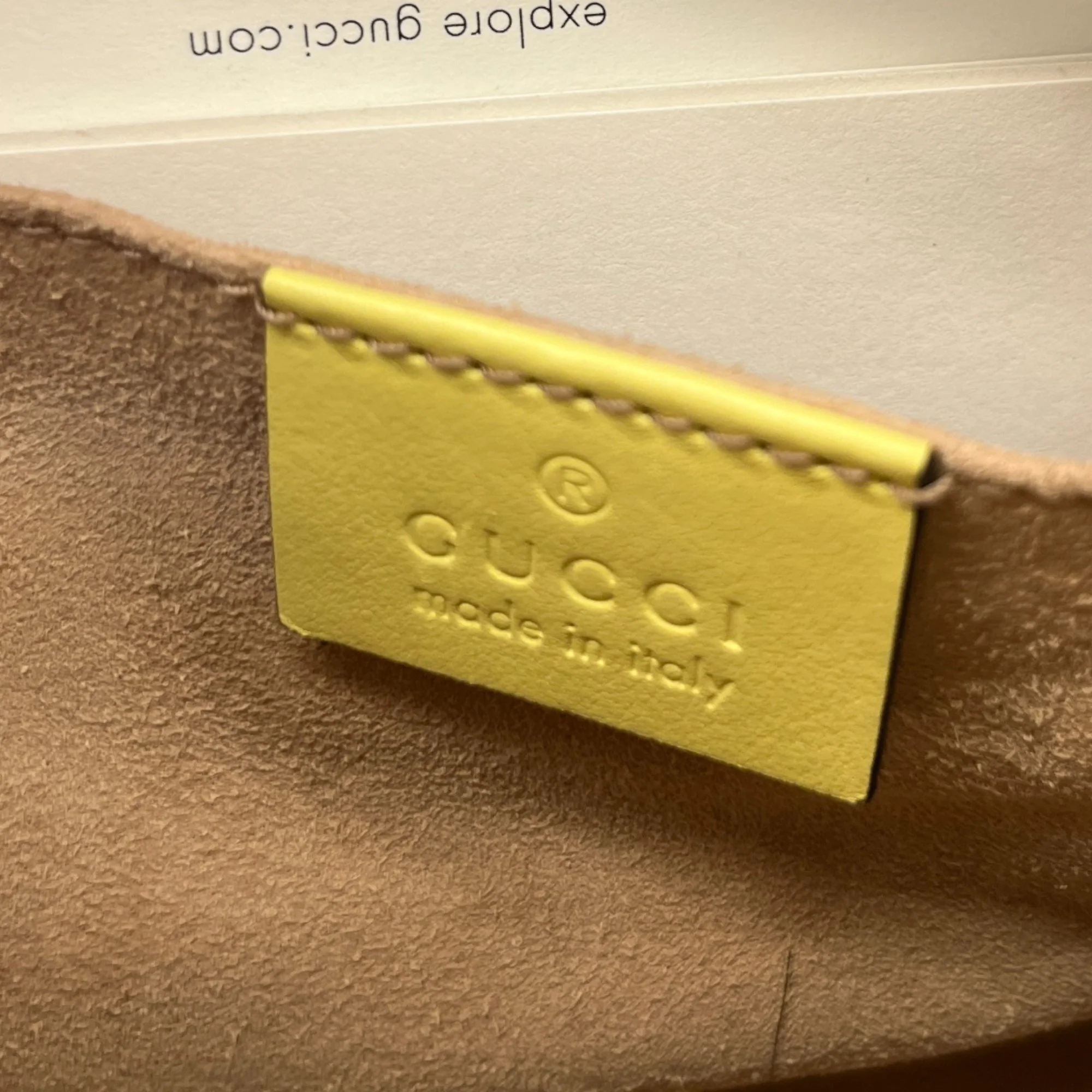 Women's Gg Marmont Crossbody Bag Yellow - Image 11