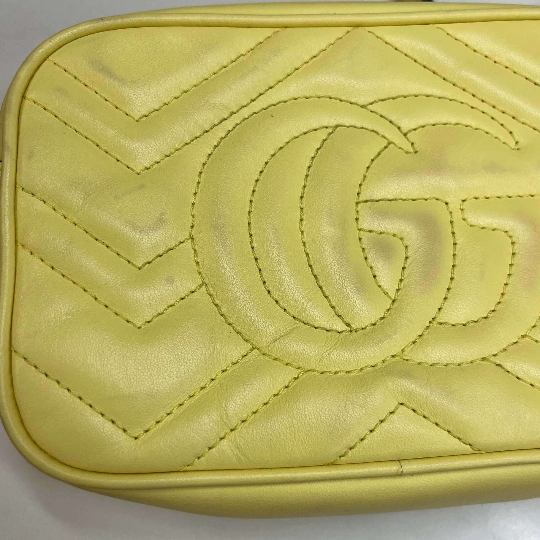 Women's Gg Marmont Crossbody Bag Yellow - Image 13