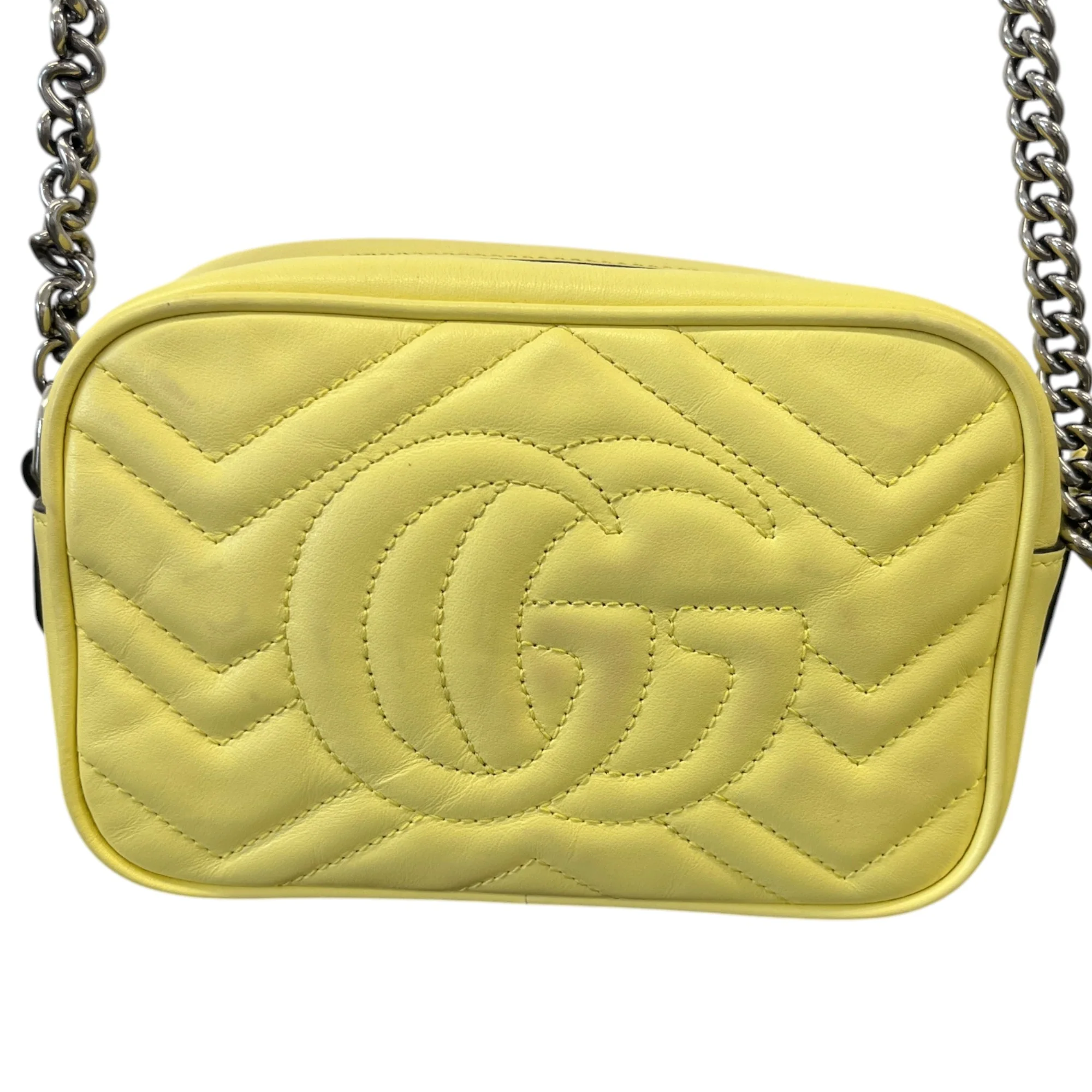 Women's Gg Marmont Crossbody Bag Yellow - Image 3
