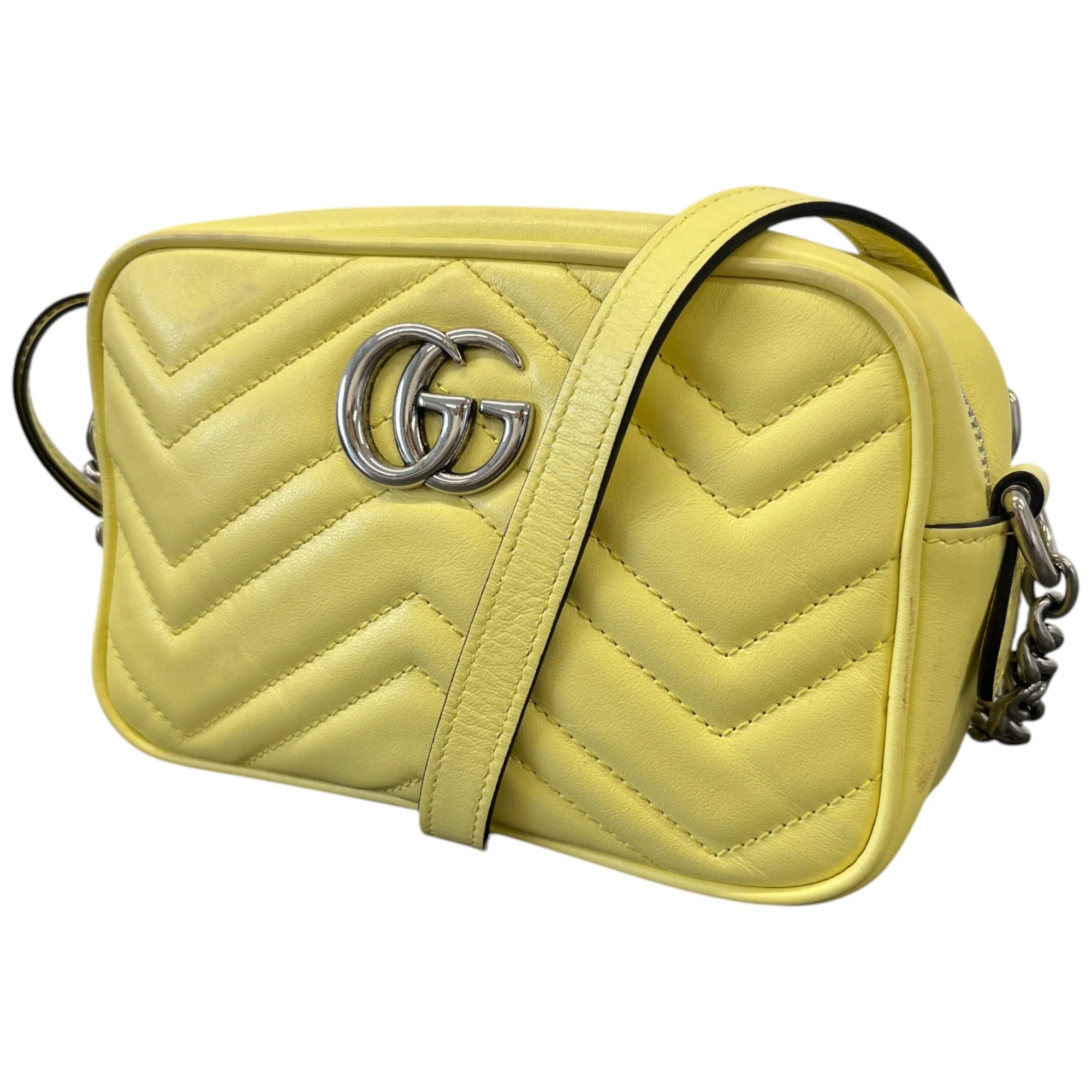 Women's Gg Marmont Crossbody Bag Yellow - Image 4