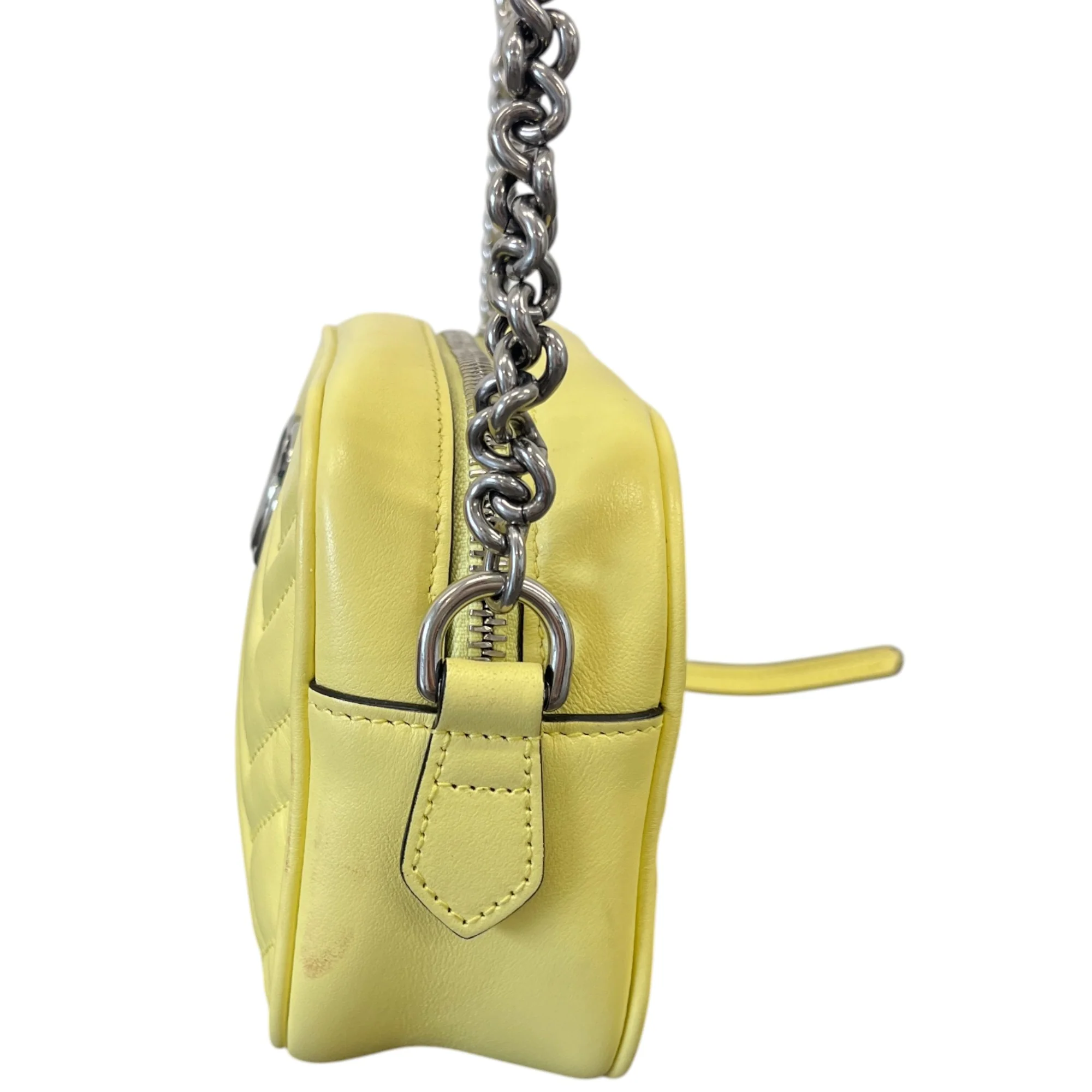Women's Gg Marmont Crossbody Bag Yellow - Image 7